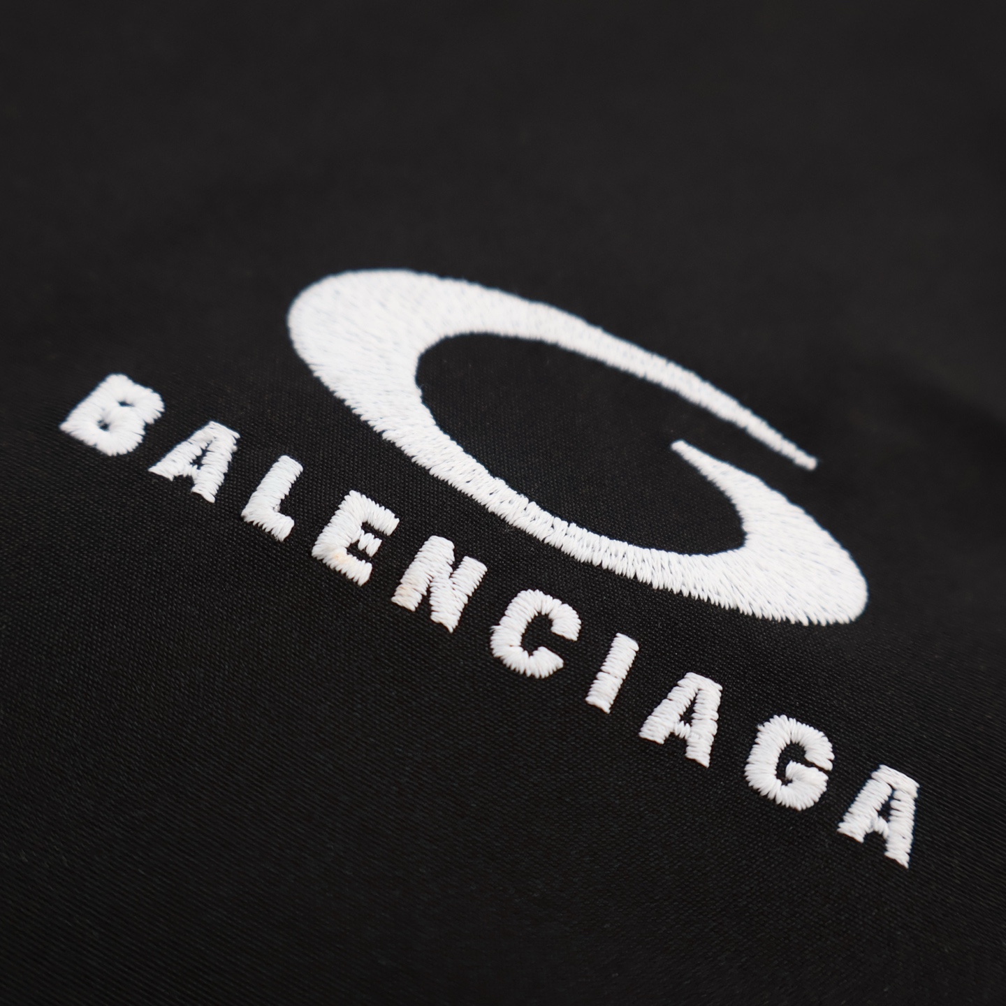 Balenciaga 巴黎世家 圆环刺绣  卫裤 松紧腰运动裤 长裤 裤子 休闲裤 黑色-B0 