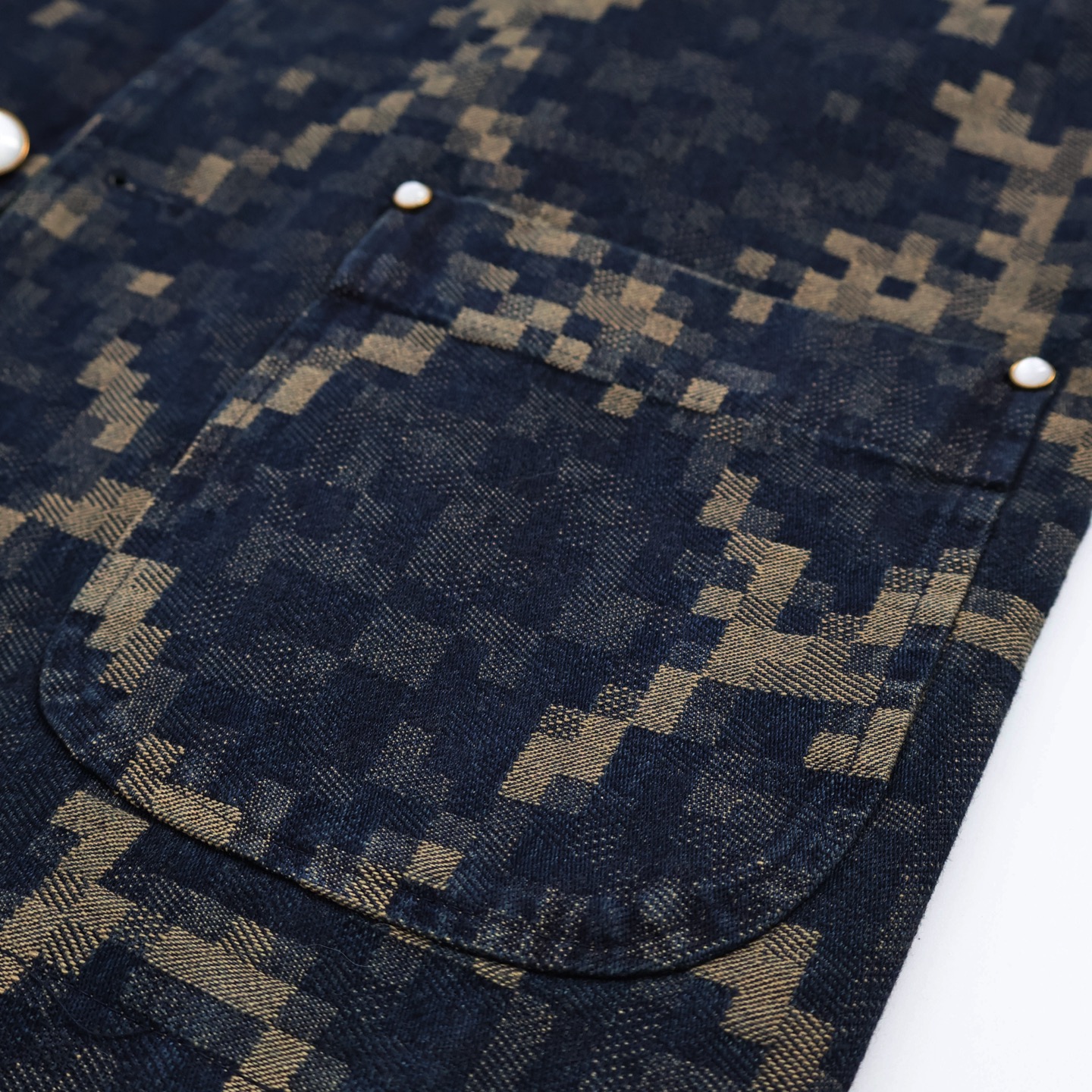 LOUIS VUITTON 路易威登 LV 蛇纹 无领单排扣  夹克 外套 秋冬 凤搂  蓝色C0 1AHBDC