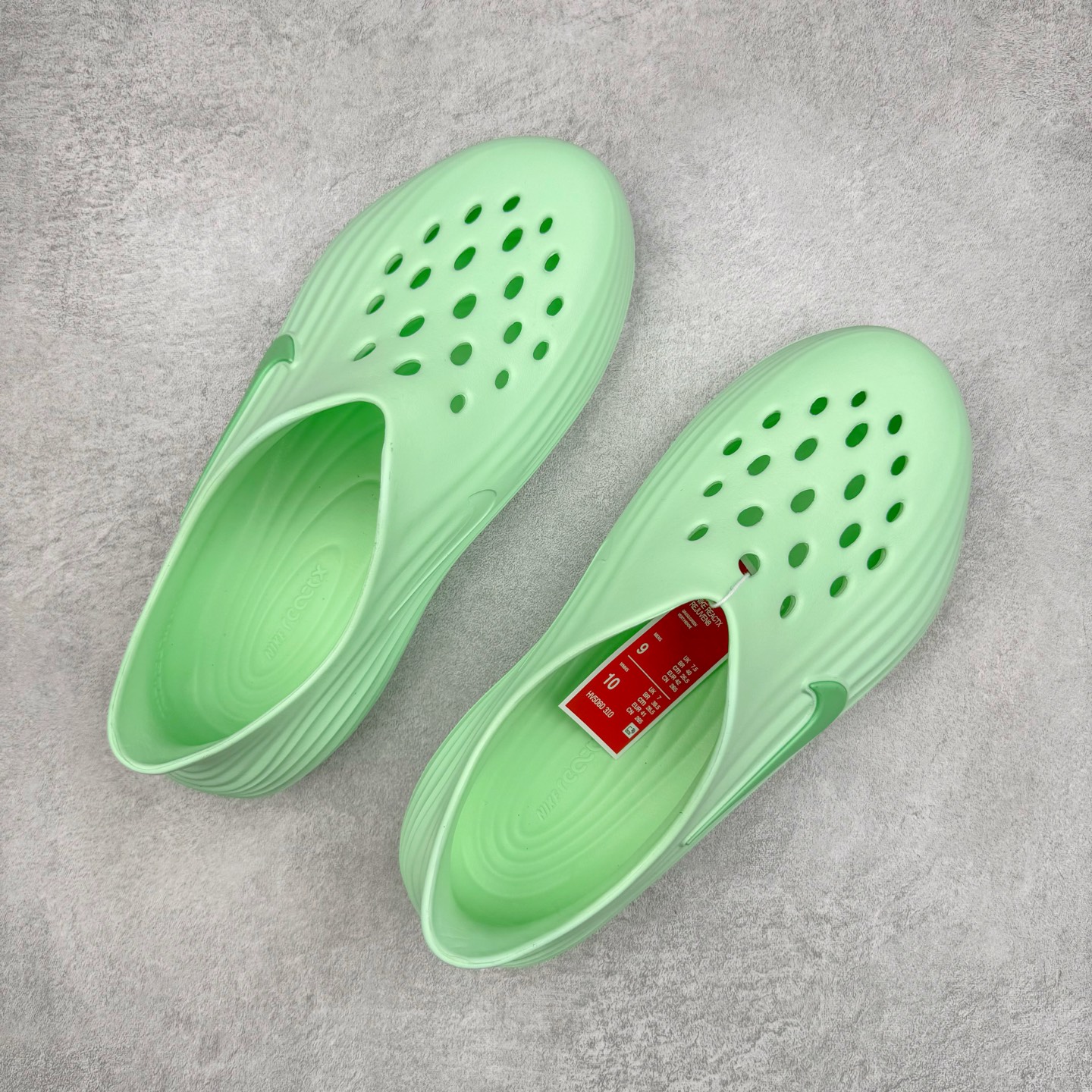 正确复合底 Nike Reactx Rejuven8 洞洞鞋 简约舒适  室外拖鞋 男女同款 绿色 HV5062-700