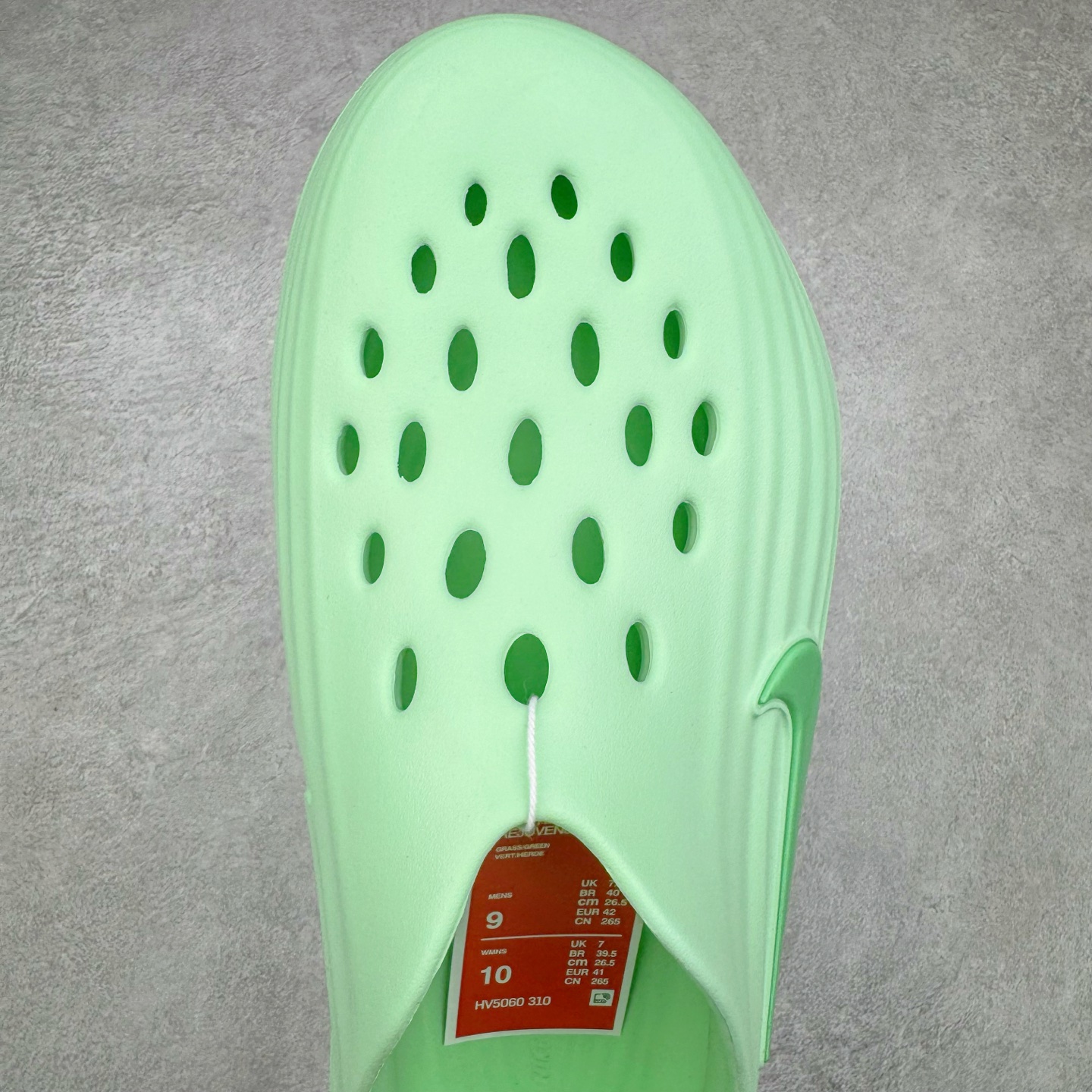 正确复合底 Nike Reactx Rejuven8 洞洞鞋 简约舒适  室外拖鞋 男女同款 绿色 HV5062-700