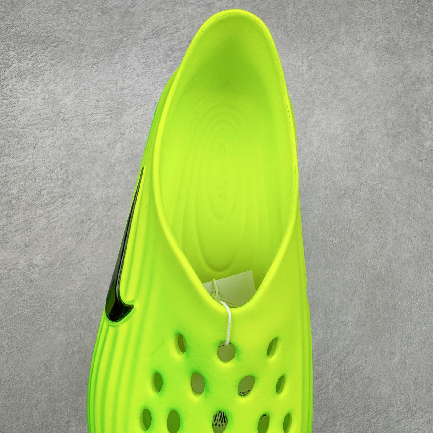 正确复合底 Nike Reactx Rejuven8 洞洞鞋 简约舒适  室外拖鞋 男女同款 荧光绿  HV5060-300