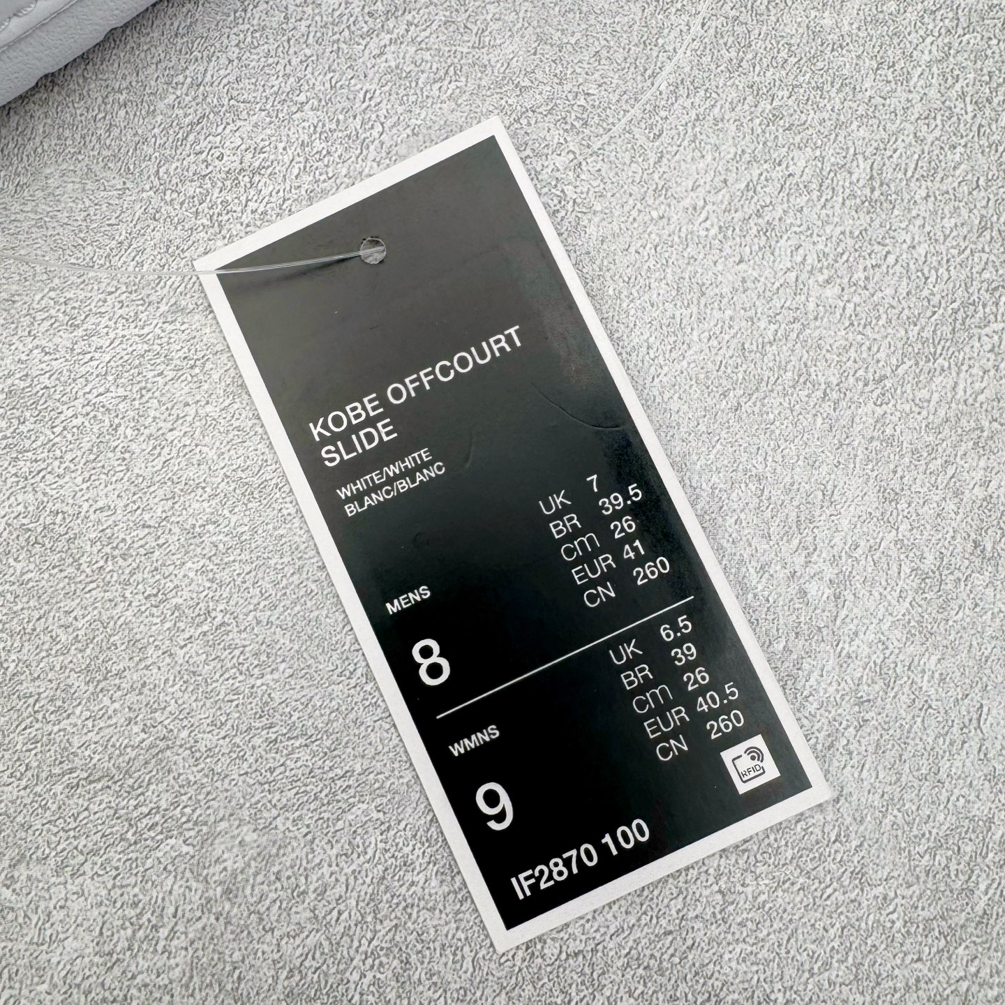Nike Kobe Offcourt Slide "Hyper Royal" 简约舒适一字拖  室外拖鞋 男女同款  白色  IF2780-100