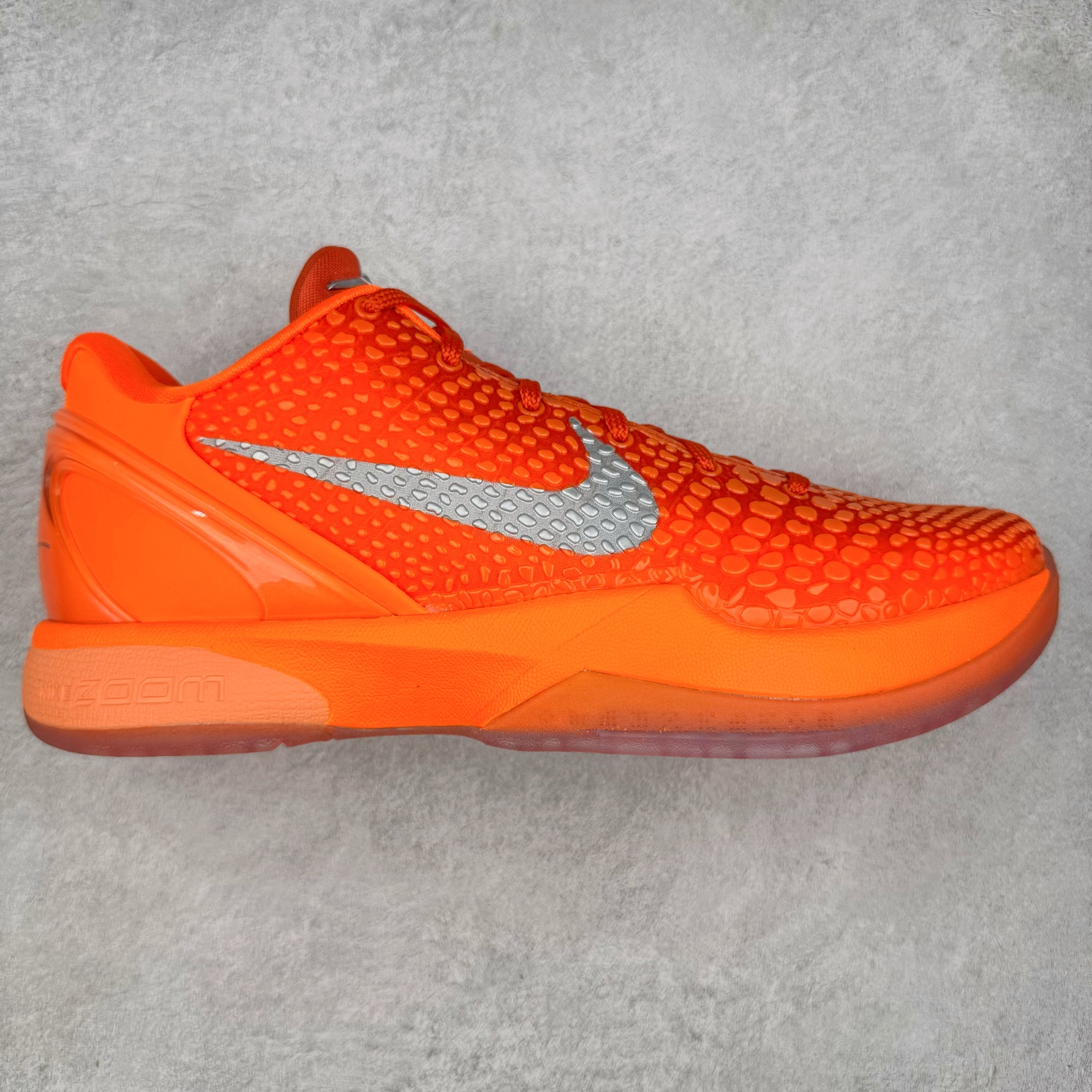 GX Kobe6 Total Orange 前掌Zoom Turbo 气垫 后掌EVA缓震 低筒 球鞋 籃球鞋 實戰鞋  真碳板 男鞋  波鞋  橙银色 IH1871-800