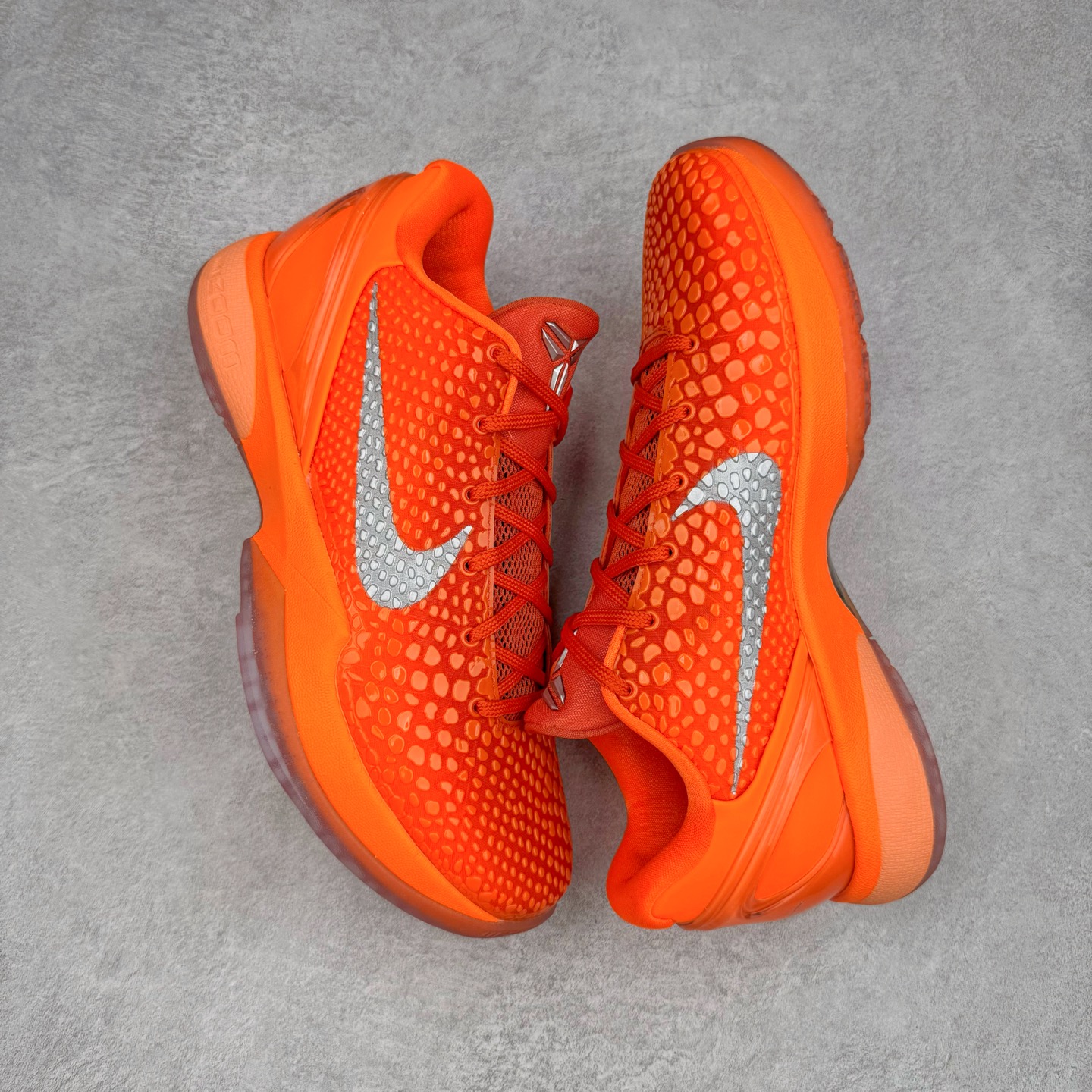 GX Kobe6 Total Orange 前掌Zoom Turbo 气垫 后掌EVA缓震 低筒 球鞋 籃球鞋 實戰鞋  真碳板 男鞋  波鞋  橙银色 IH1871-800