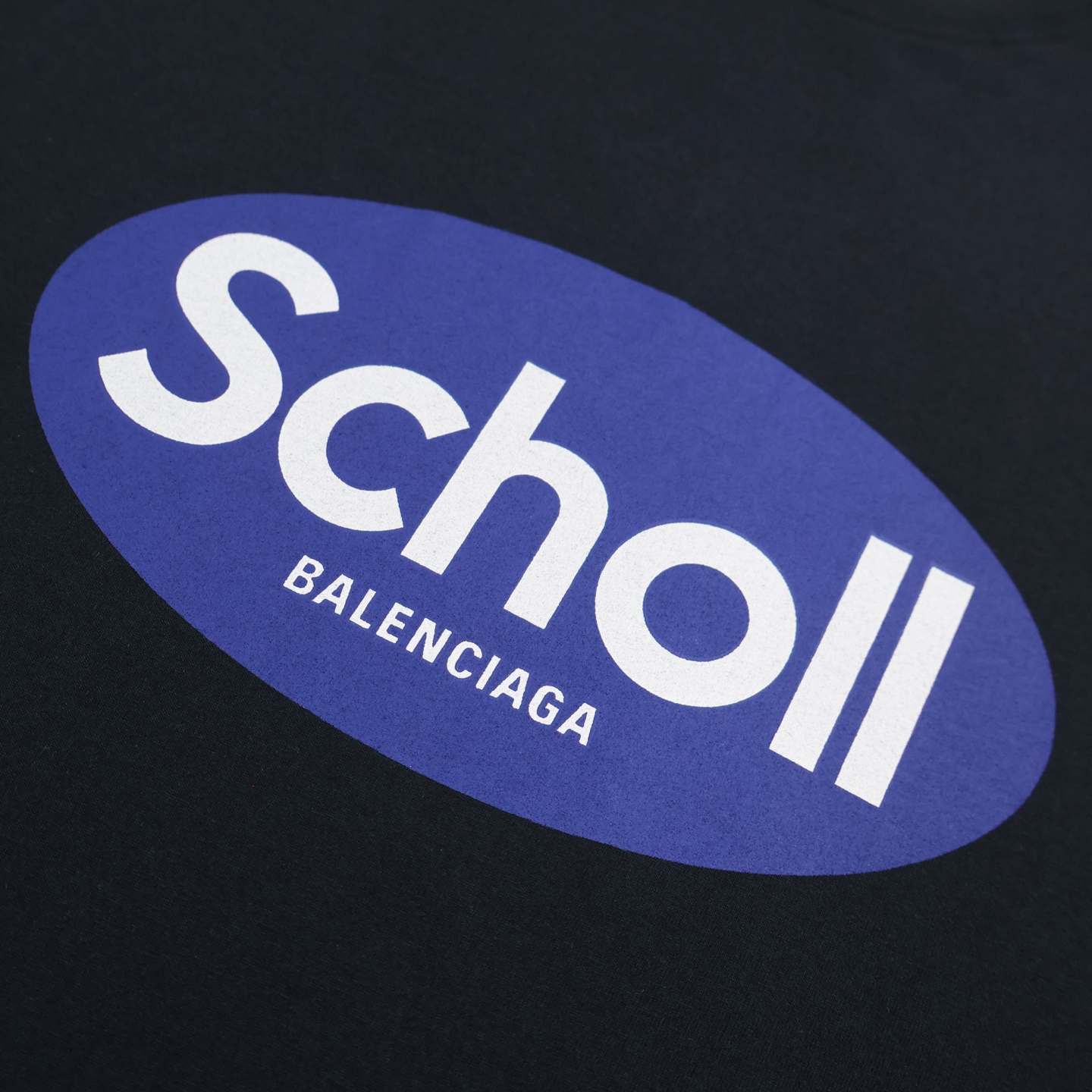 Balenciaga 巴黎世家 SCHOOL印花 短袖 T恤 圆领 短款 夏季 黑色 黄色A2