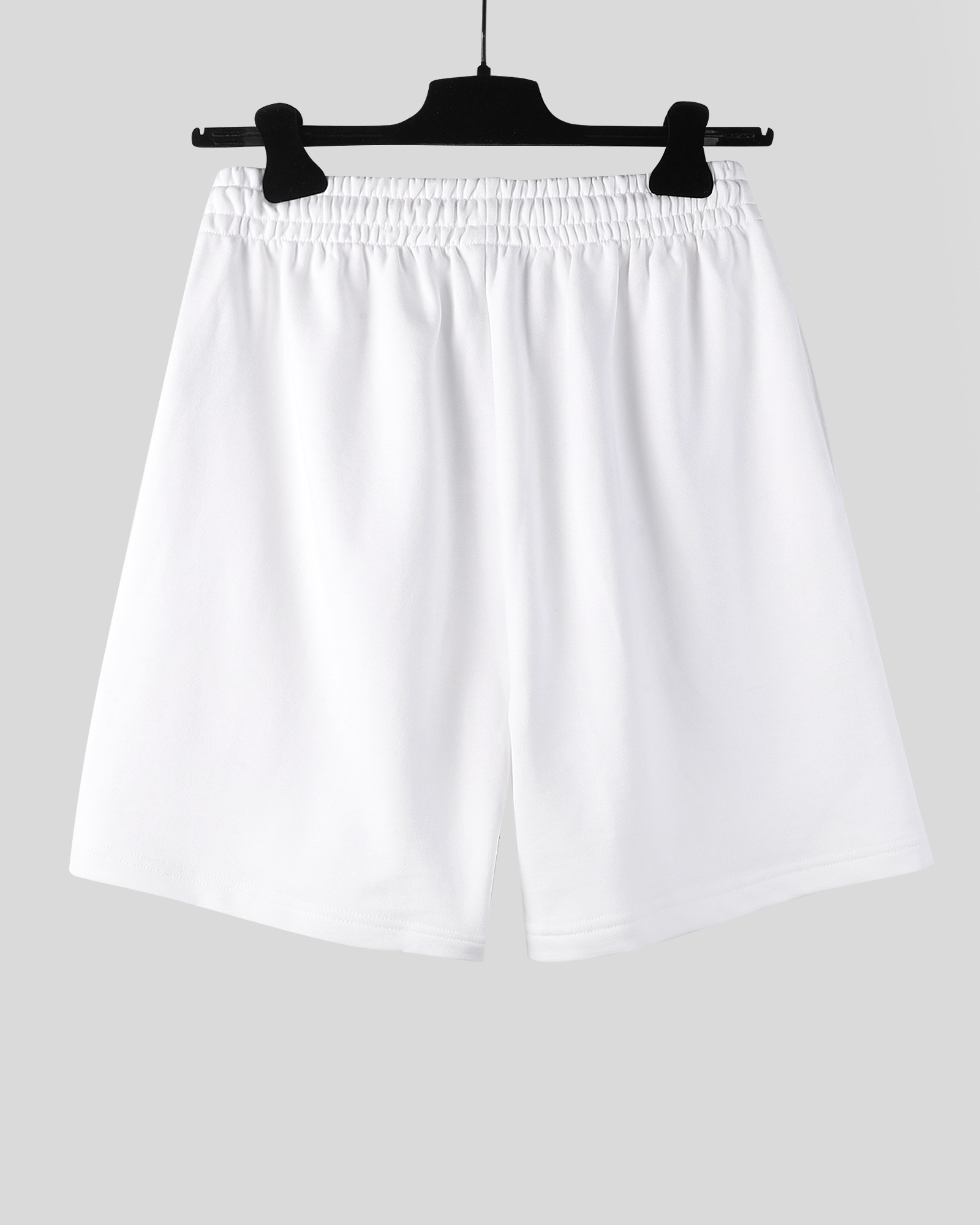 Balenciaga 巴黎世家  520限定短裤 松紧腰运动裤 短裤 裤子 休闲裤 水洗黑 白色A2 676137TMVL63425