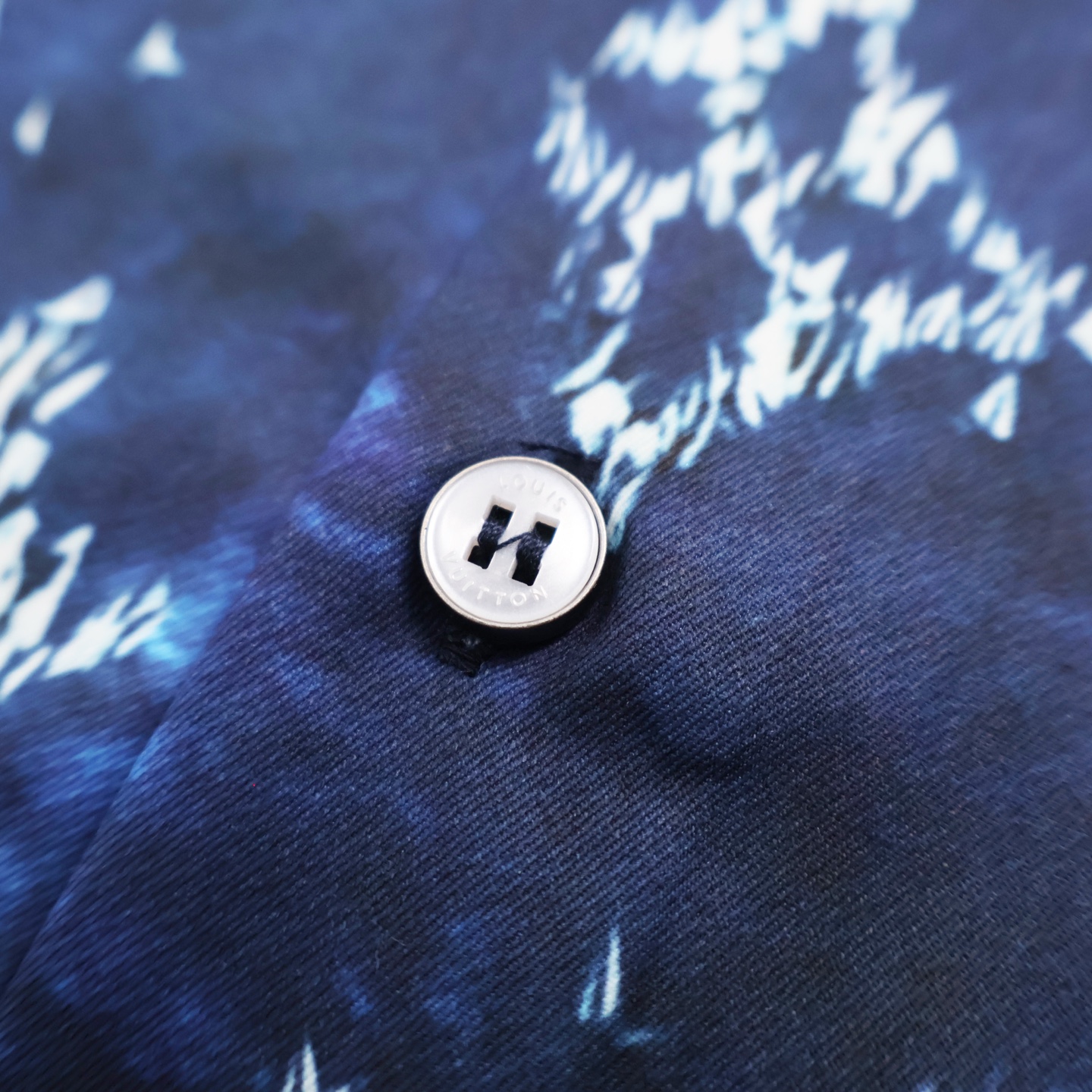 LOUIS VUITTON 路易威登 LV 帆船印花  短袖 休闲 衬衫 蓝色B0  1AHVU1