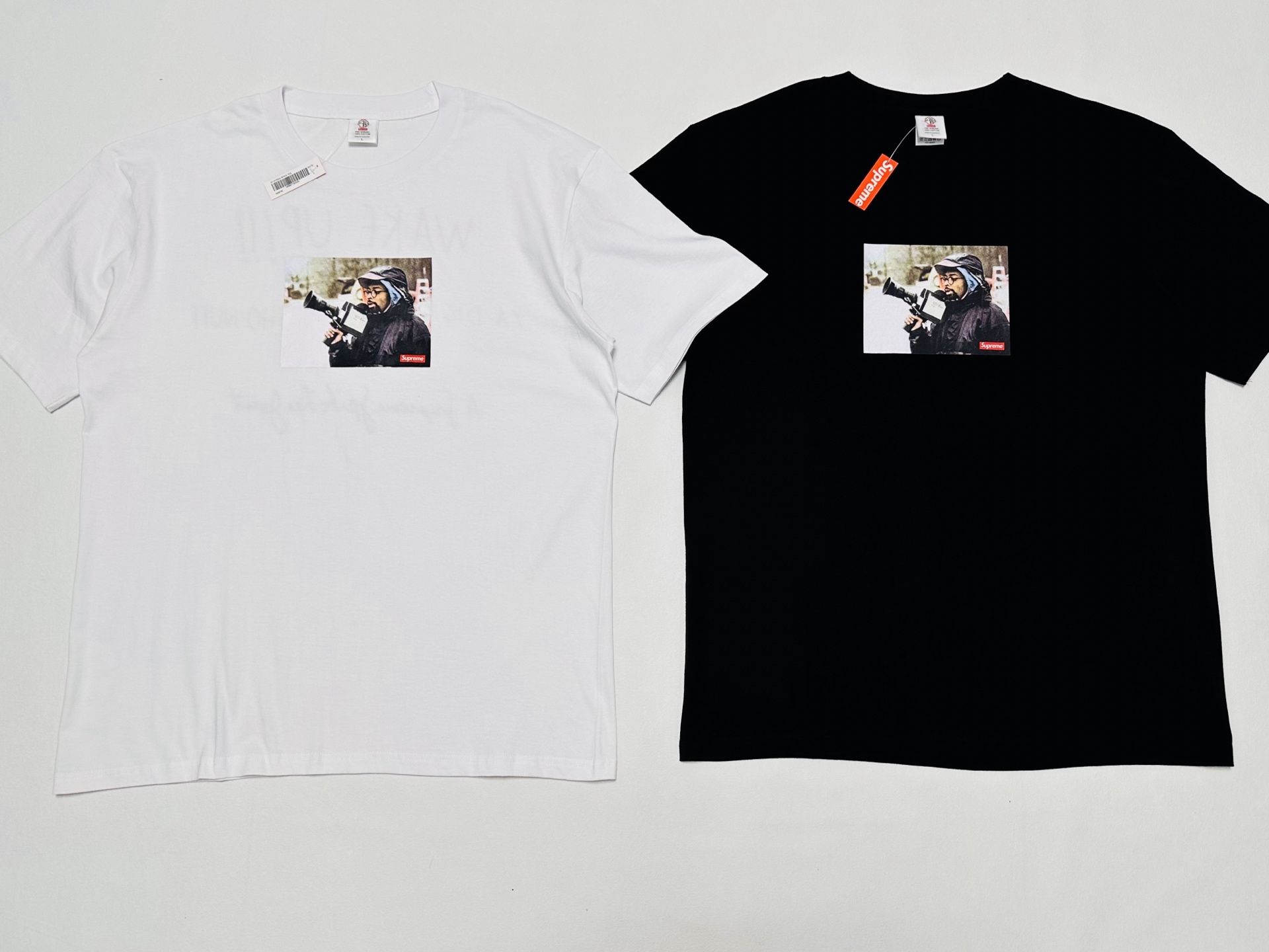 Supreme 40X Acres 联名款SS25 WEEK9 SpIKE Tee  圆领休闲 印花短袖 T恤 黑色 白色A0 SUP-SS25-247