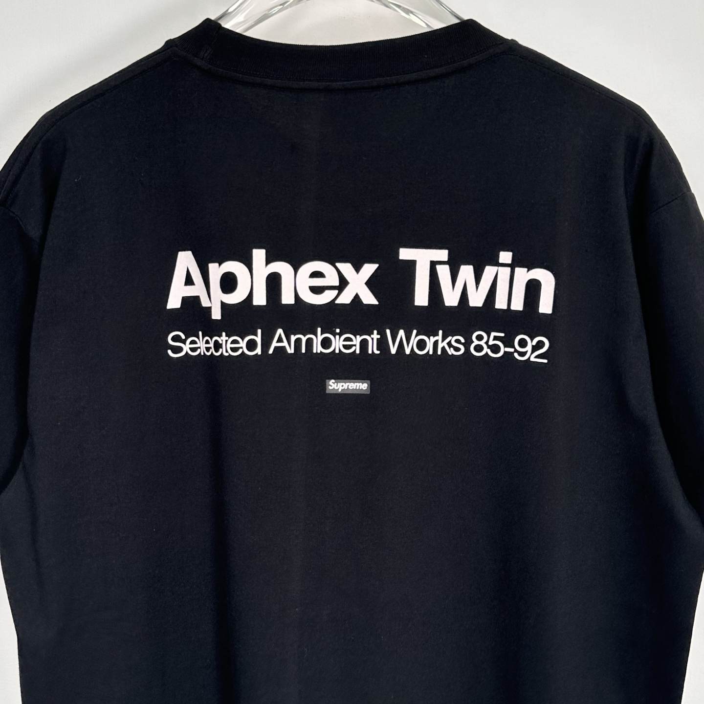 Supreme Aphex Twin 联名款 SS25 WEEK2 Ambient Works Tee  圆领休闲 印花短袖 T恤 黑色 白色A0 SUP-SS25-207
