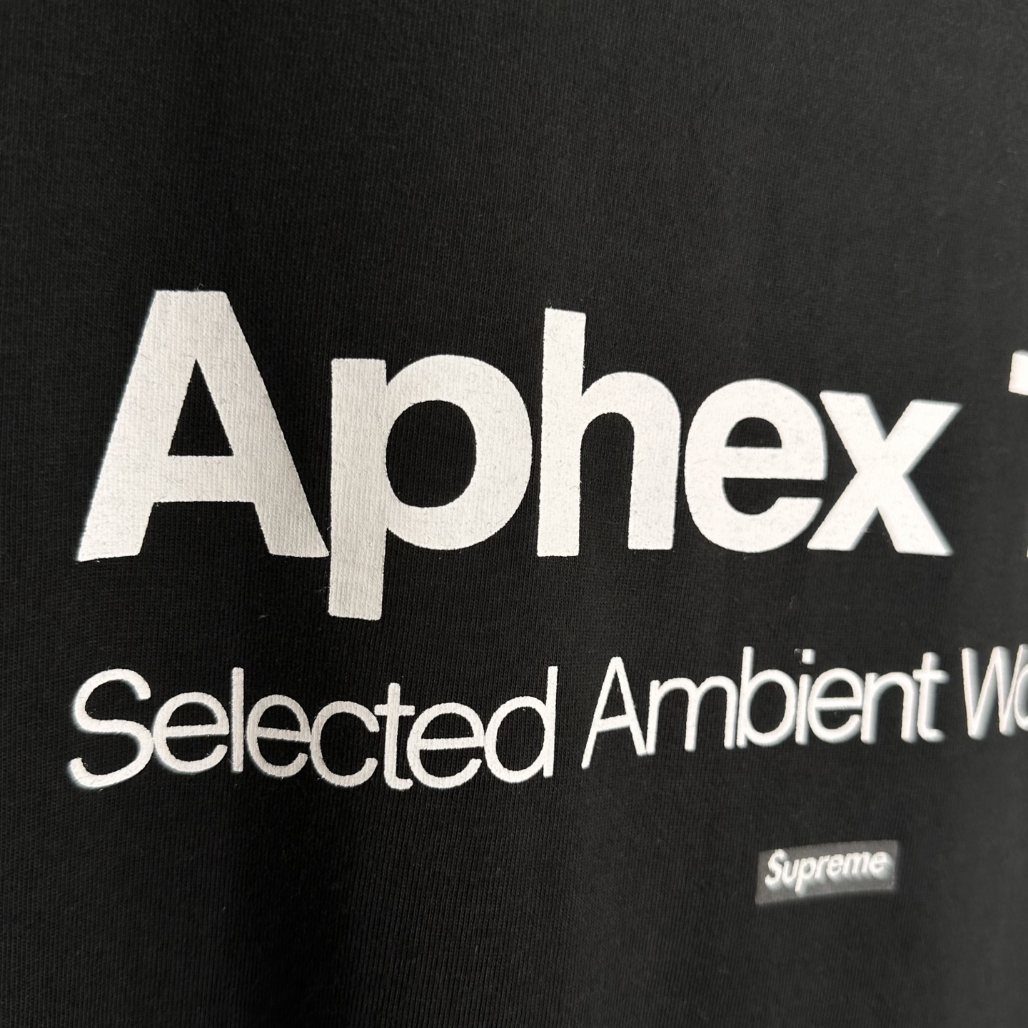 Supreme Aphex Twin 联名款 SS25 WEEK2 Ambient Works Tee  圆领休闲 印花短袖 T恤 黑色 白色A0 SUP-SS25-207