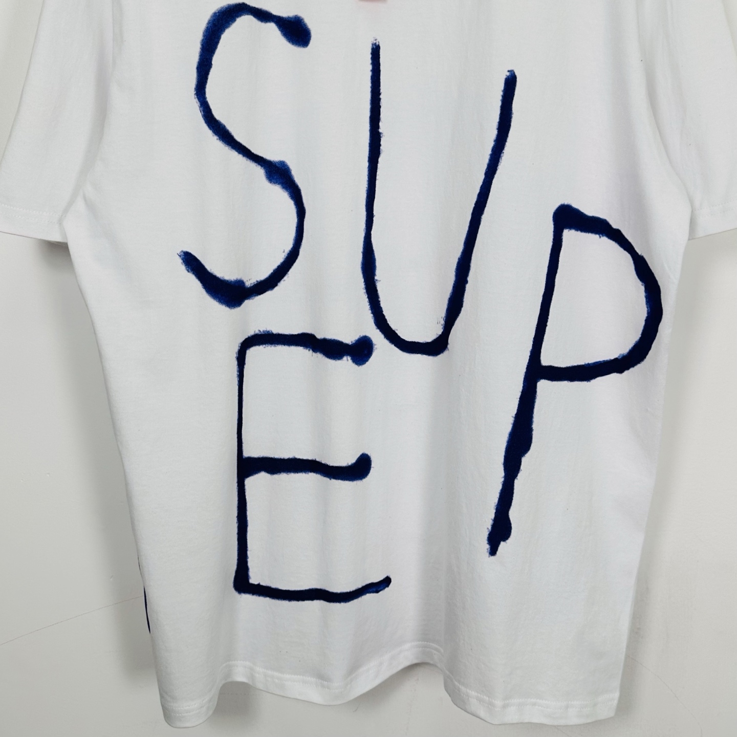 Supreme WEEK7 Painted Tee 圆领休闲 印花短袖 T恤 大字  黑色 白色   A0 SUP-SS25-241