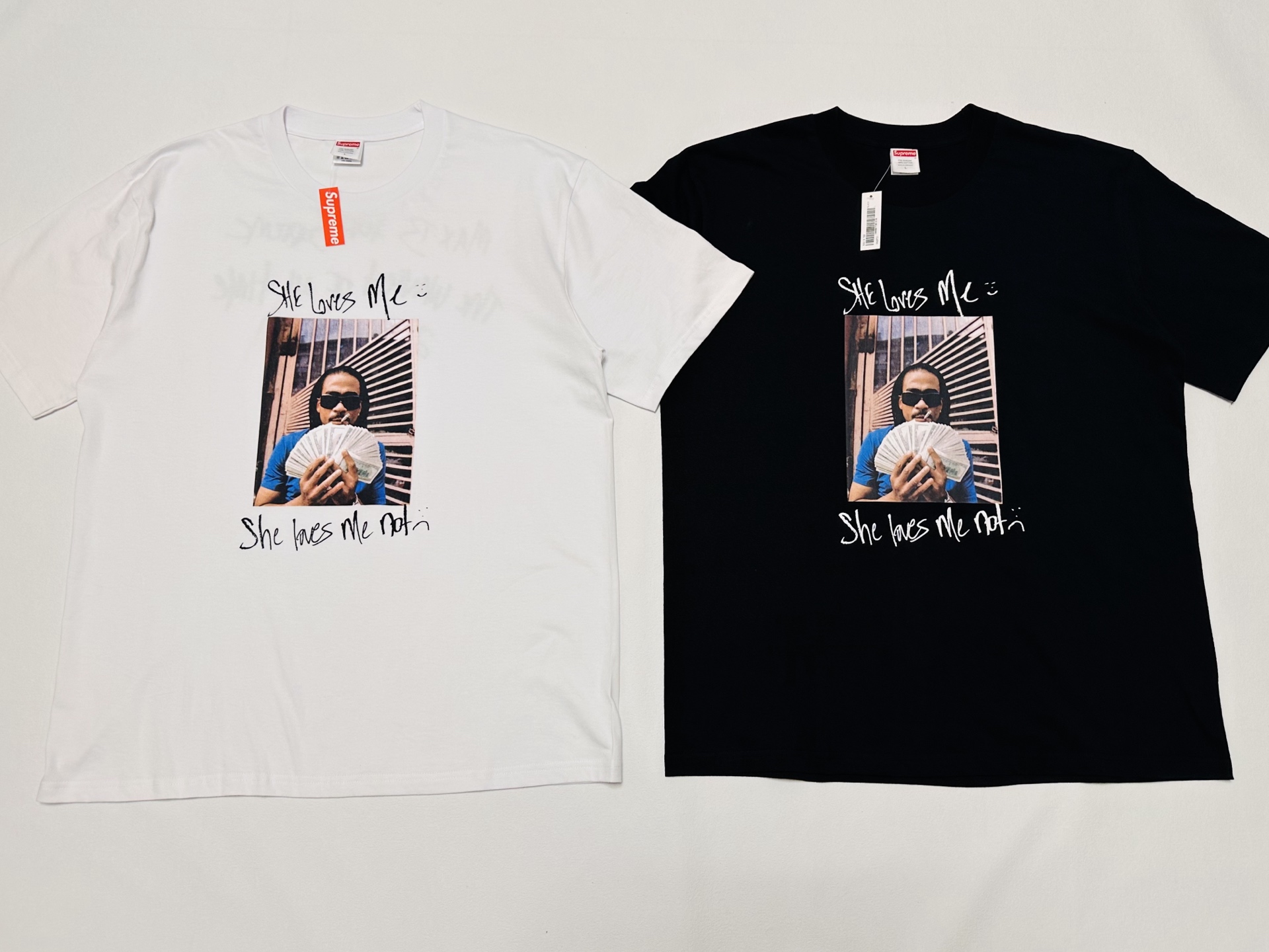 Supreme WEEK7 MAX B Tee 圆领休闲 印花短袖 T恤  嘻哈歌手黑色 白色   A0 SUP-SS25-239