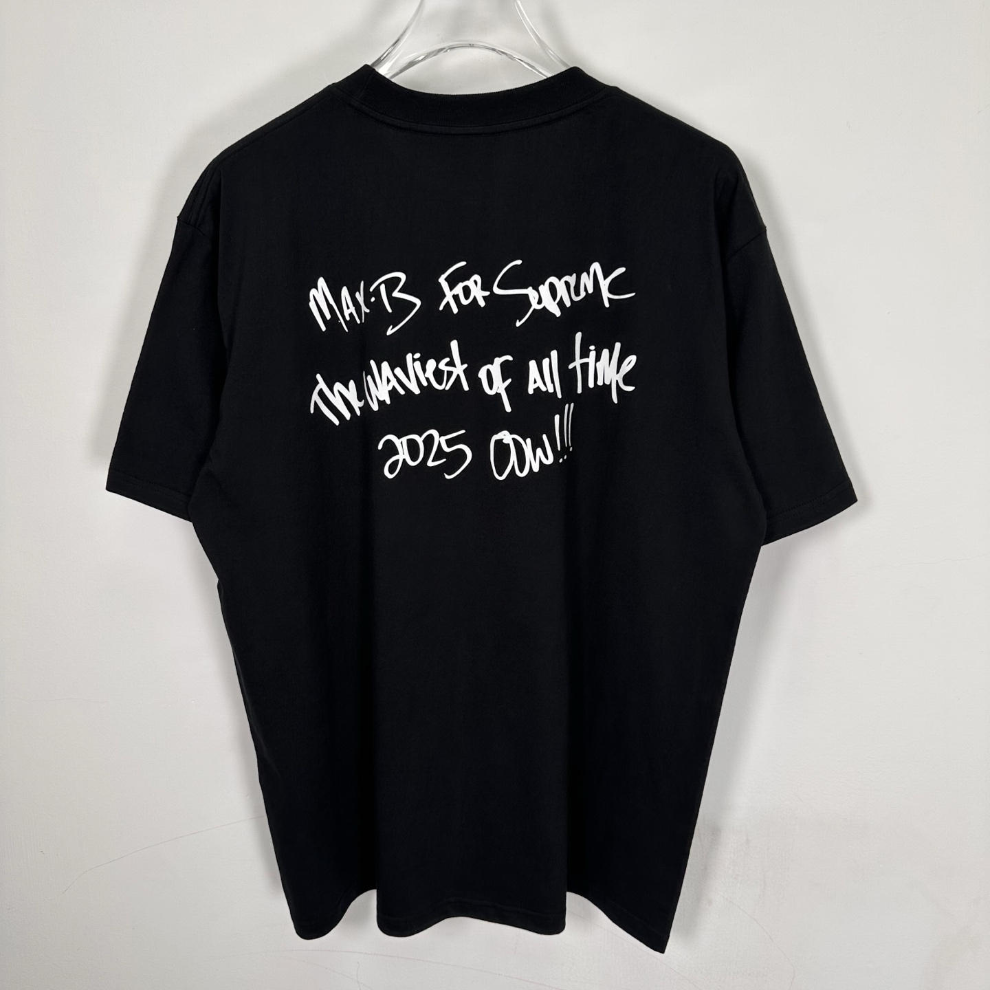 Supreme WEEK7 MAX B Tee 圆领休闲 印花短袖 T恤  嘻哈歌手黑色 白色   A0 SUP-SS25-239