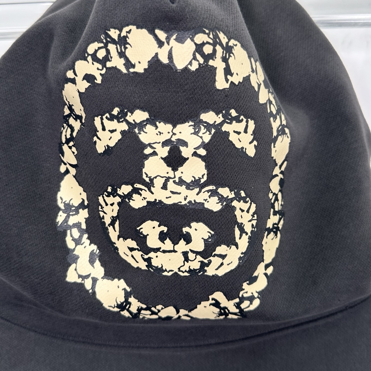 Stussy  Denim Tears联名款 SS25 胸前logo 图案袋鼠口袋 连帽卫衣 男女同款 灰黑色A5 318050