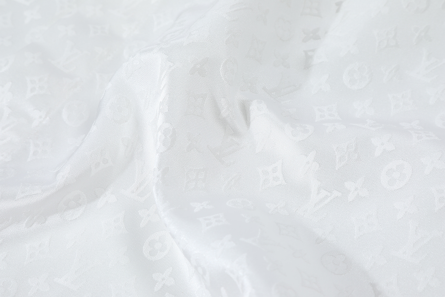 LOUIS VUITTON 路易威登 满印提花 单排扣衬衫 长袖 外套 白色A5 1AGNAC