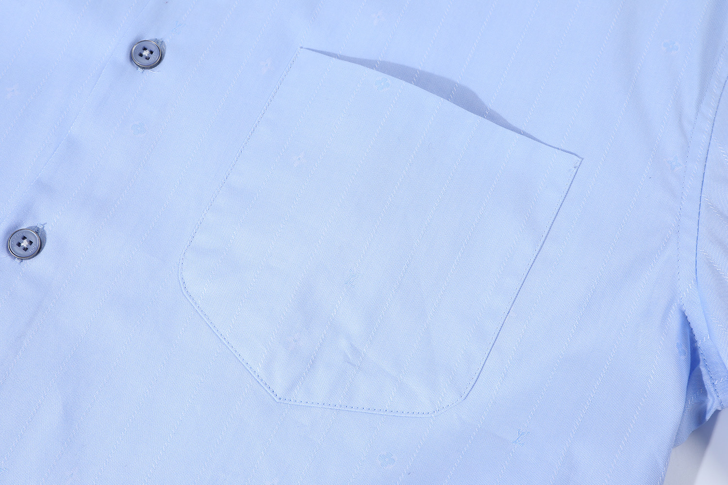 LOUIS VUITTON 路易威登 细条纹提花 单排扣衬衫 长袖 外套  蓝色A5  