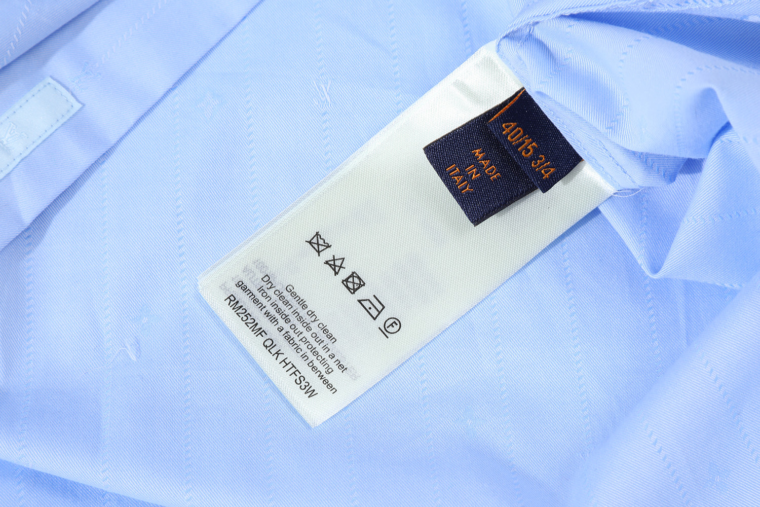 LOUIS VUITTON 路易威登 细条纹提花 单排扣衬衫 长袖 外套  蓝色A5  