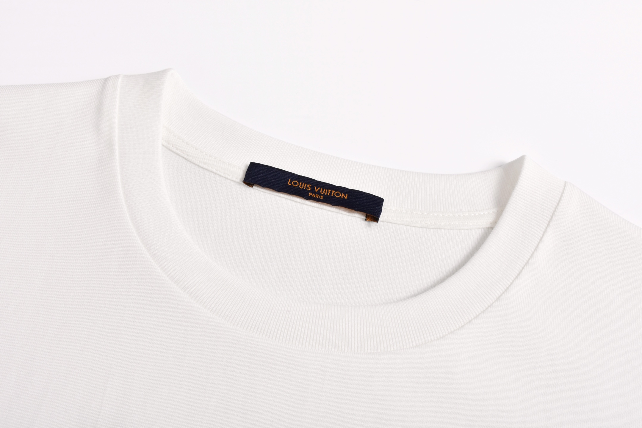 LOUIS VUITTON 路易威登 LV棋盘格下摆烫钻  夏季 T恤 男女同款  短袖 白色A2 1AHVO8