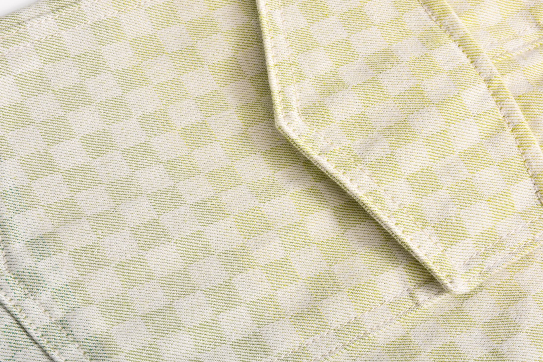 LOUIS VUITTON  路易威登 LV 棋盘格渐变  牛仔裤 直筒 裤子 长裤 黄渐变B0 1AGTHH