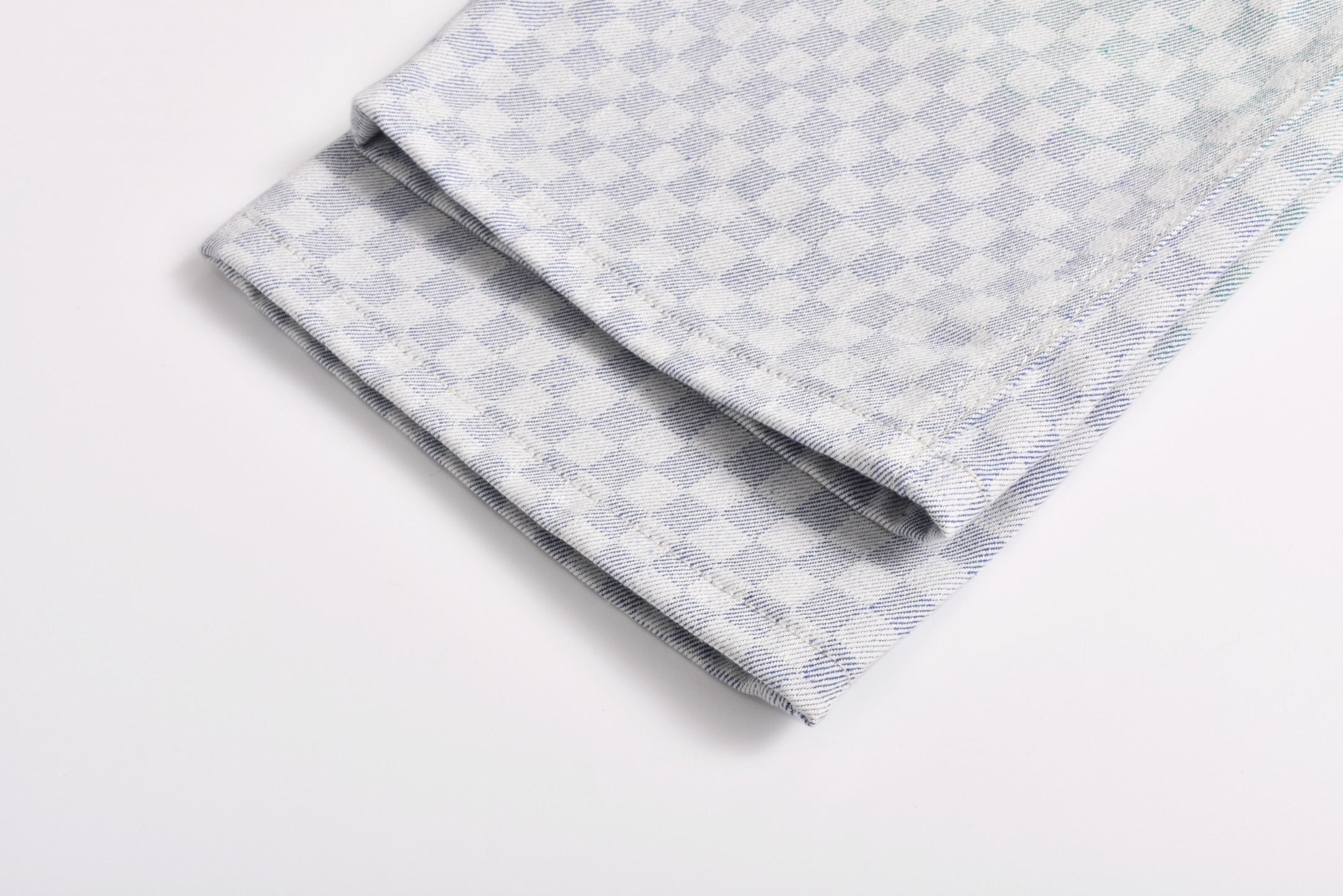 LOUIS VUITTON  路易威登 LV 棋盘格渐变  牛仔裤 直筒 裤子 长裤 黄渐变B0 1AGTHH