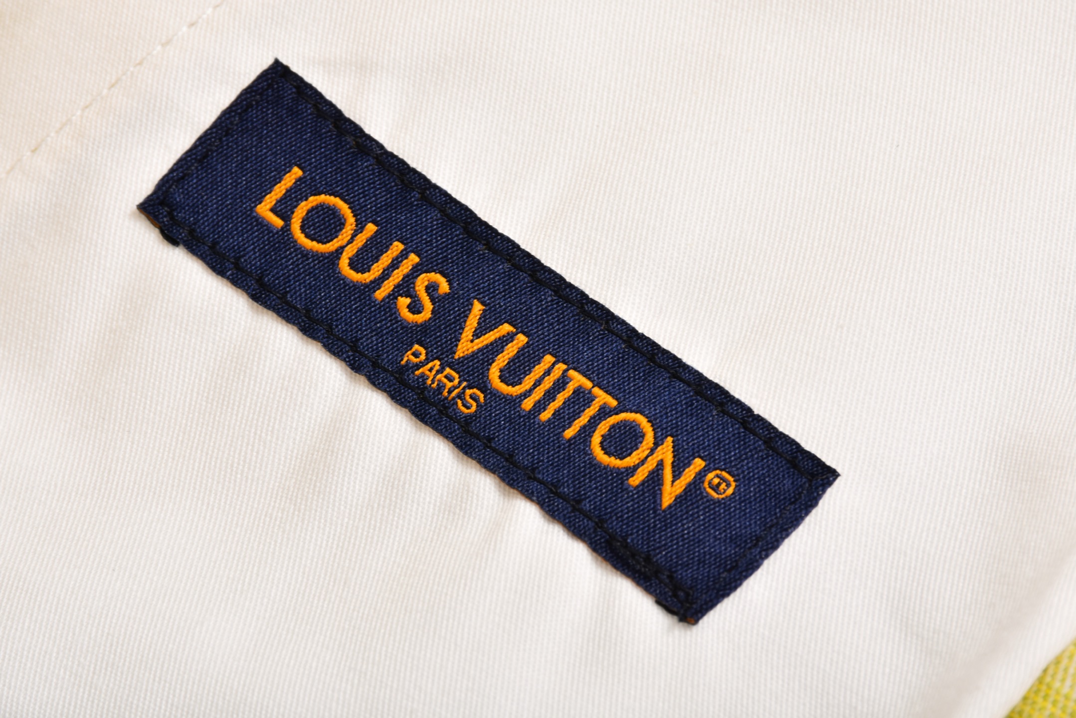 LOUIS VUITTON  路易威登 LV 棋盘格渐变  牛仔裤 直筒 裤子 长裤 黄渐变B0 1AGTHH