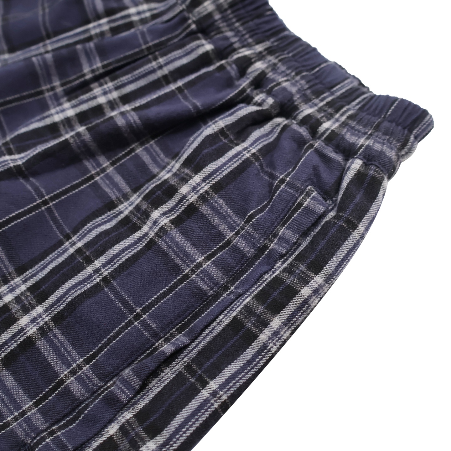 Balenciaga 巴黎世家 格纹 宽松阔腿卫裤 松紧腰运动裤 长裤 裤子 休闲裤A5  海军蓝 823873TRM213080