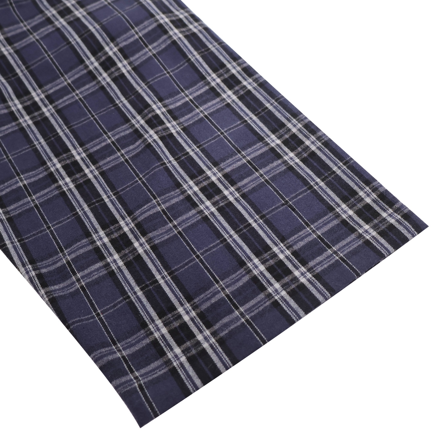 Balenciaga 巴黎世家 格纹 宽松阔腿卫裤 松紧腰运动裤 长裤 裤子 休闲裤A5  海军蓝 823873TRM213080