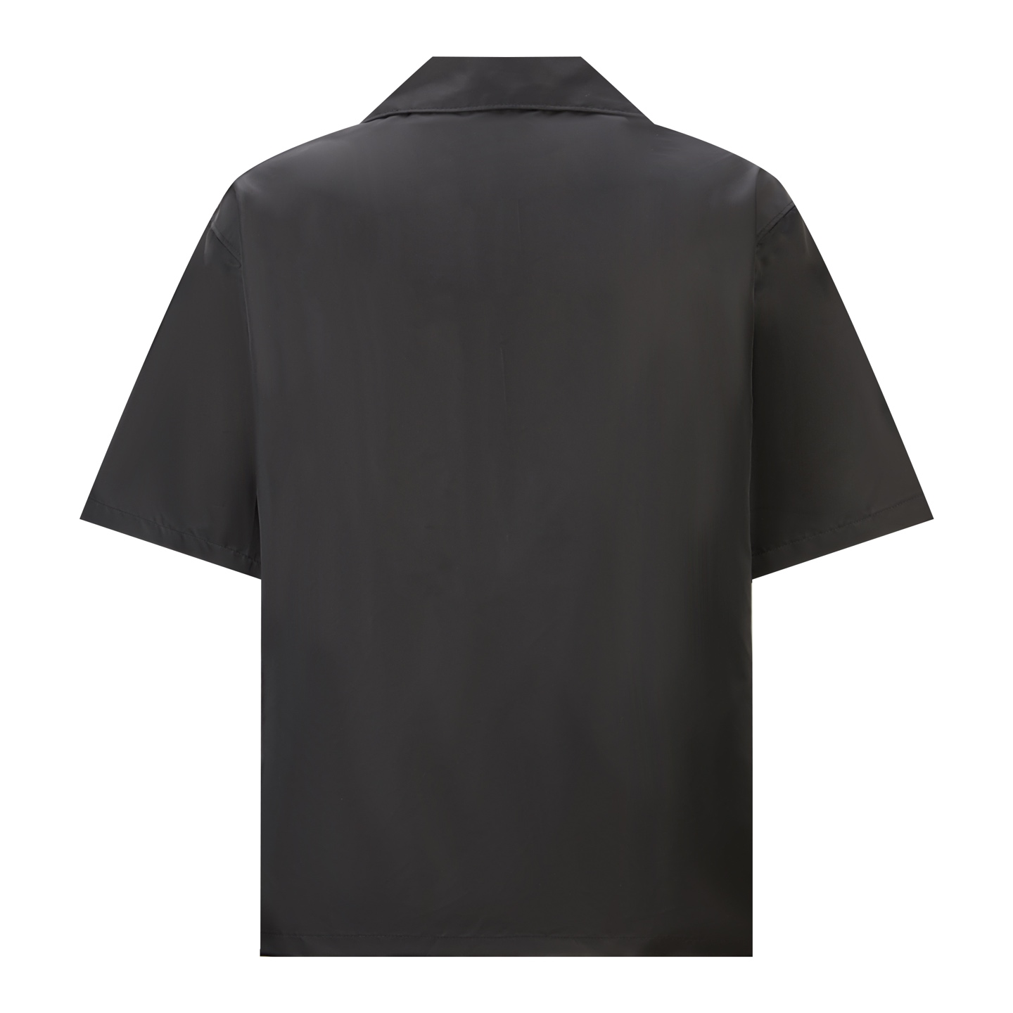 PRADA 普拉达三角标尼龙  衬衫 休闲夏季 短袖 T恤 黑色A2 SC513-S202-1WQ8