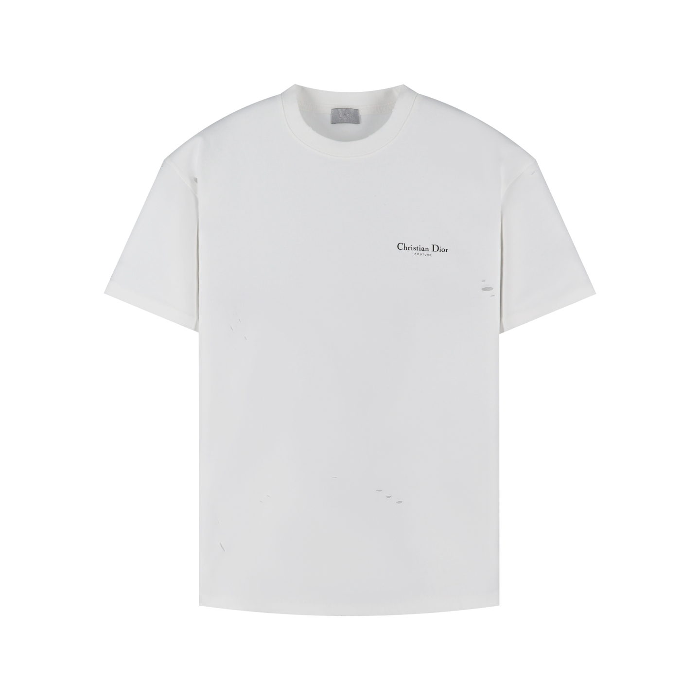 DIOR 迪奥 铃兰破洞 T恤 棉质夏季 短袖  黑色 白色 A2 593J672B055-4C980