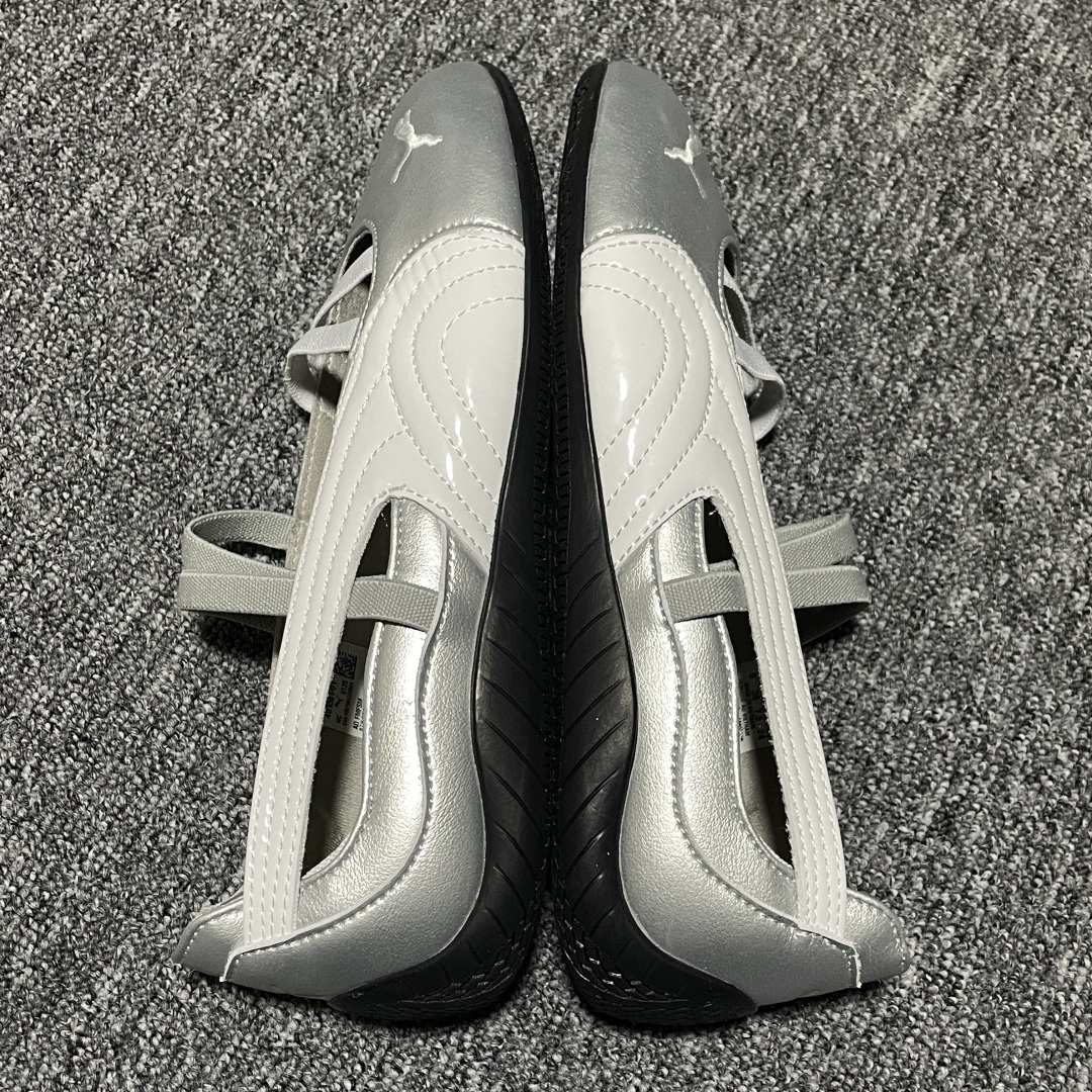 PUMA Speedcat Ballerina 彪马柔软舒适防滑耐磨低帮生活休闲鞋芭蕾舞鞋 银色