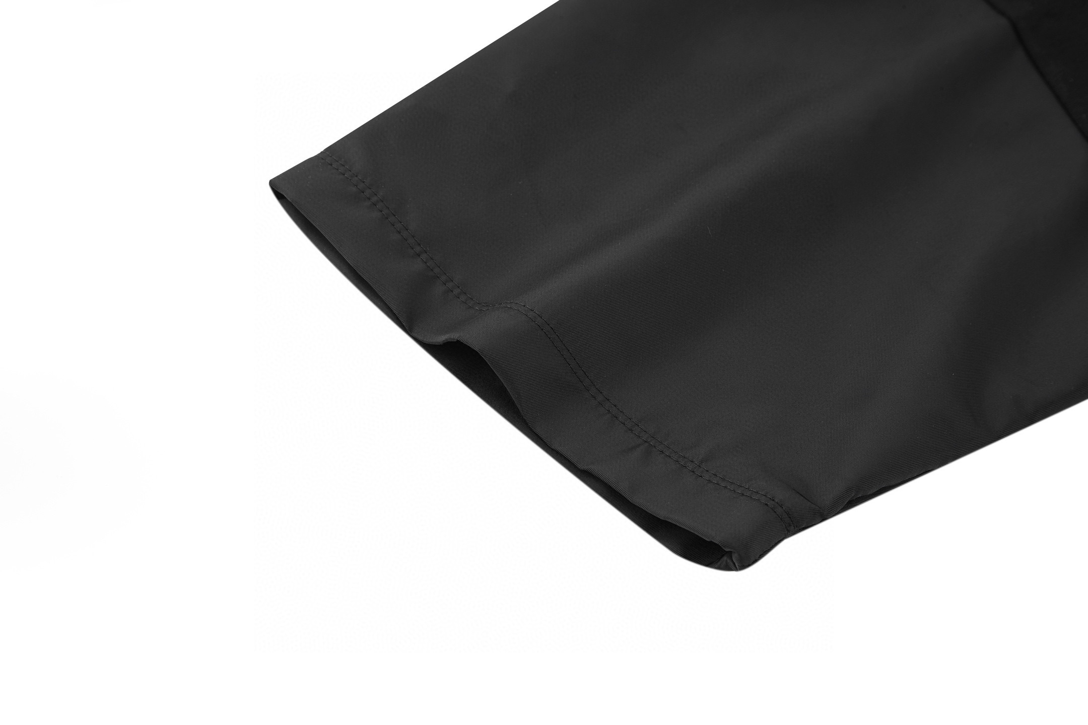 PRADA 普拉达三角标标嵌口袋 休闲夏季 短袖 T恤 黑色A2  