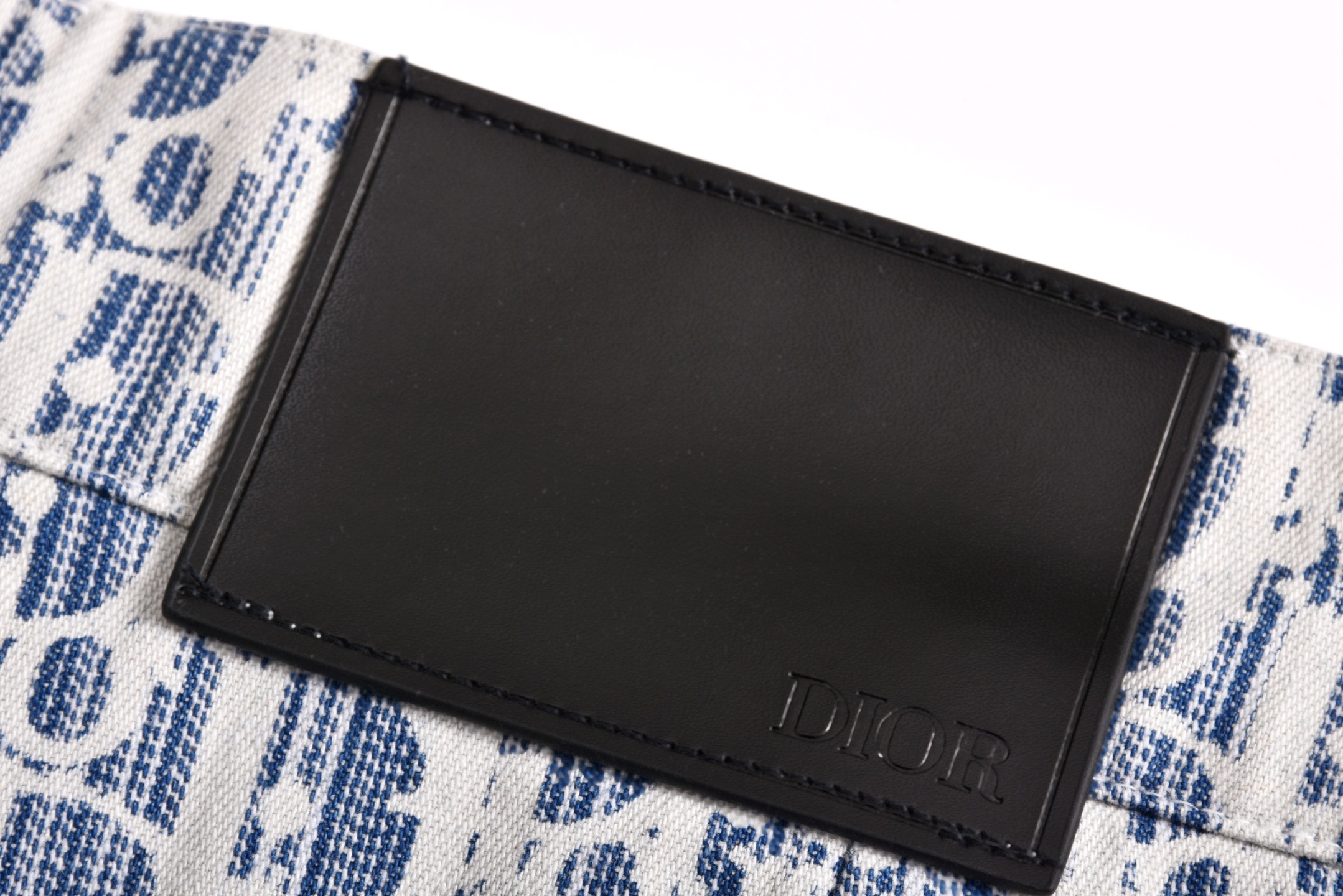 DIOR 迪奥 满印提花 牛仔裤 短裤 裤子 蓝色B0 013C121B5872-C580