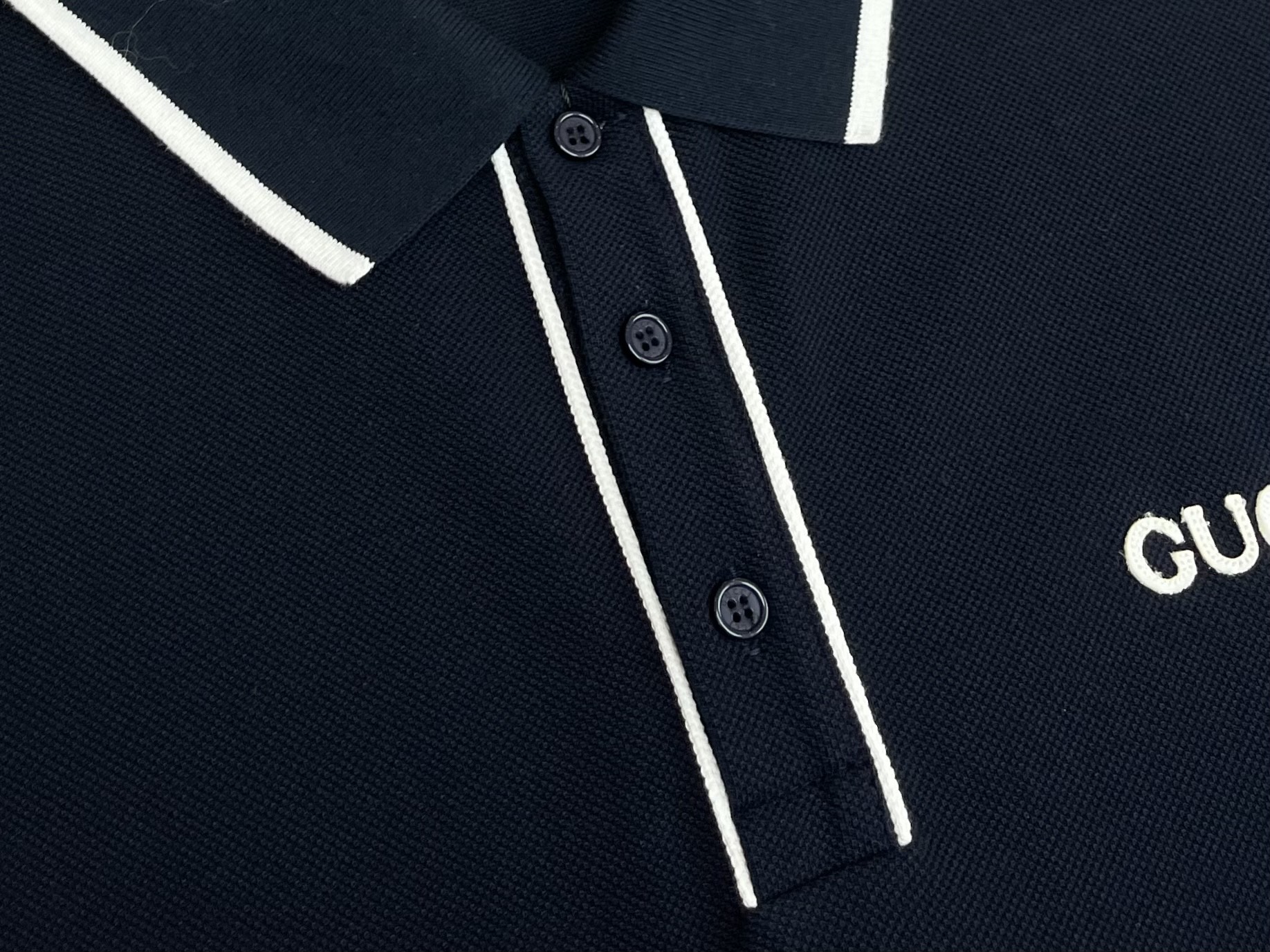 GUCCI 古驰 红领双G蛇印花  T恤 圆领 夏季 短袖 男女同款 海军蓝A2 806250-XJG3G-4003