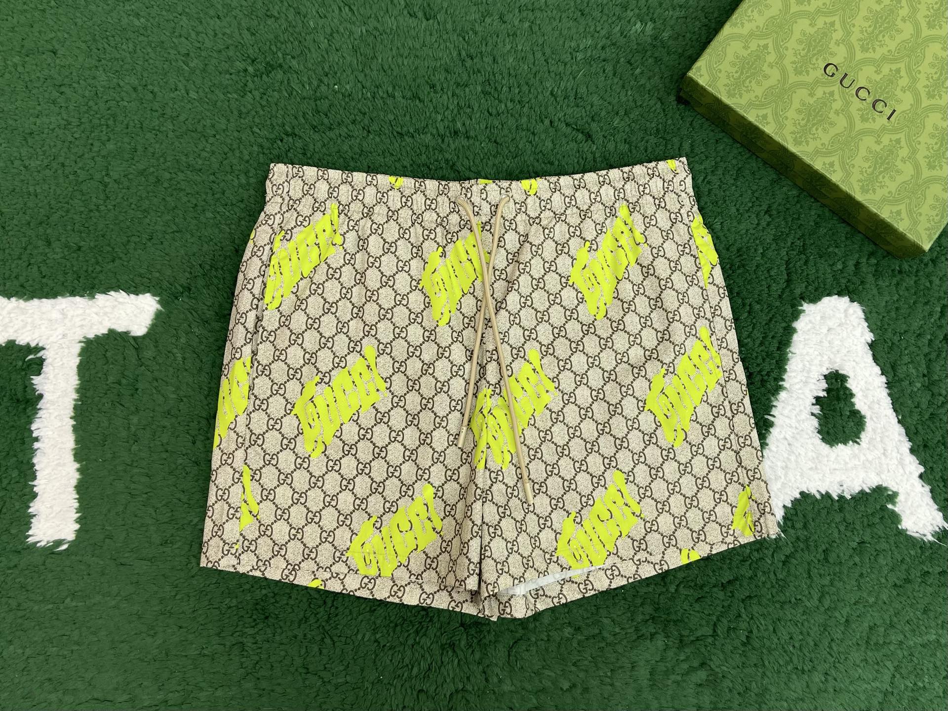 GUGGI 古驰 保龄球裤 老花 休闲 短裤 裤子 五分裤 多色A5 833304-XHAKU-2270