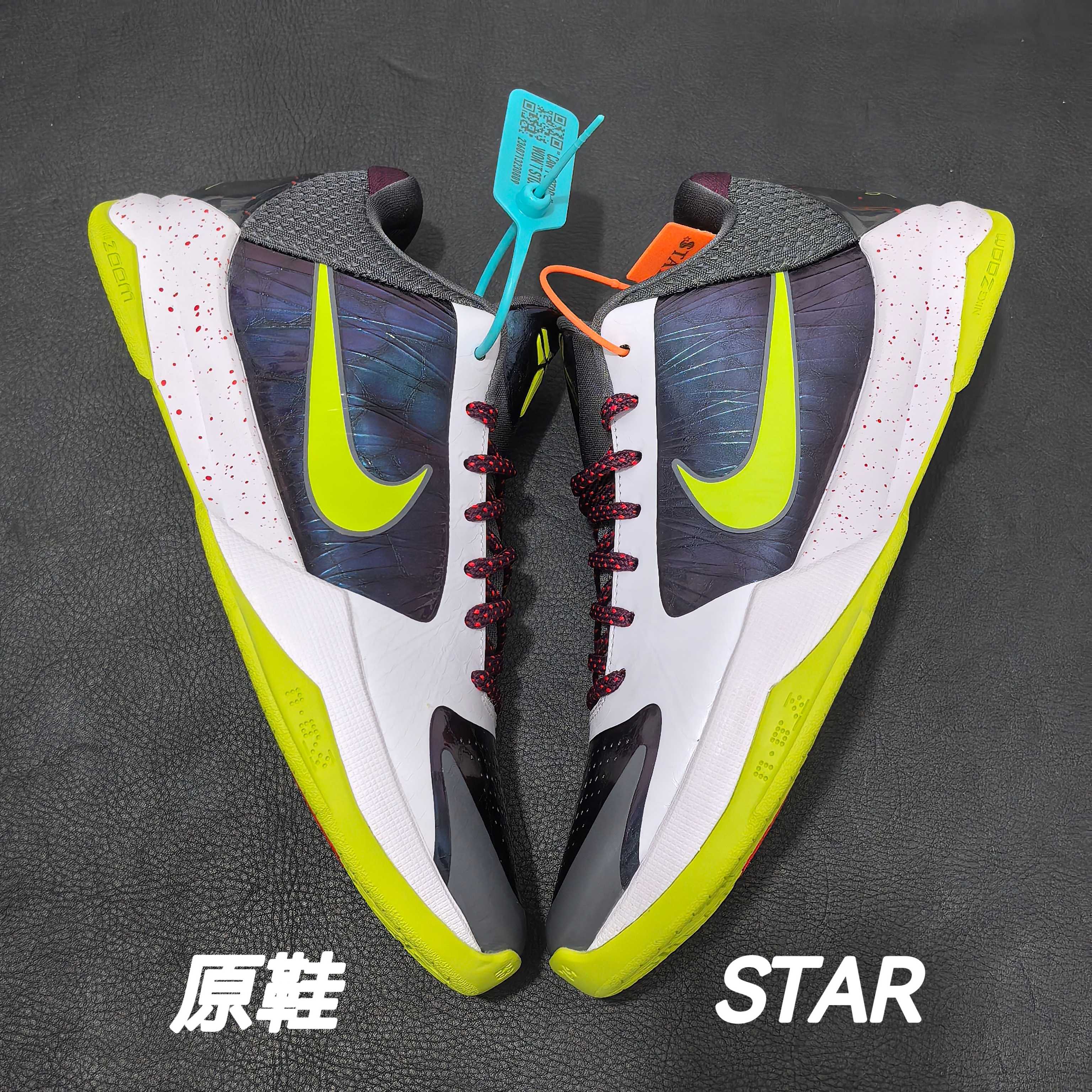STAR -S级别 Kobe 5 Chaos 篮球鞋 球鞋 波鞋 实战鞋 运动耐磨防滑 男鞋 波鞋 小丑 CD4991-100
