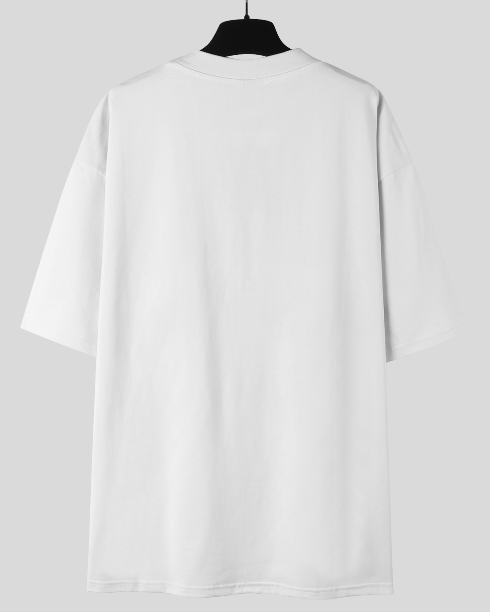 Balenciaga 巴黎世家 520情人节标签  短袖 T恤 圆领 短款 夏季 黑色 白色A5 764235TSVK31083