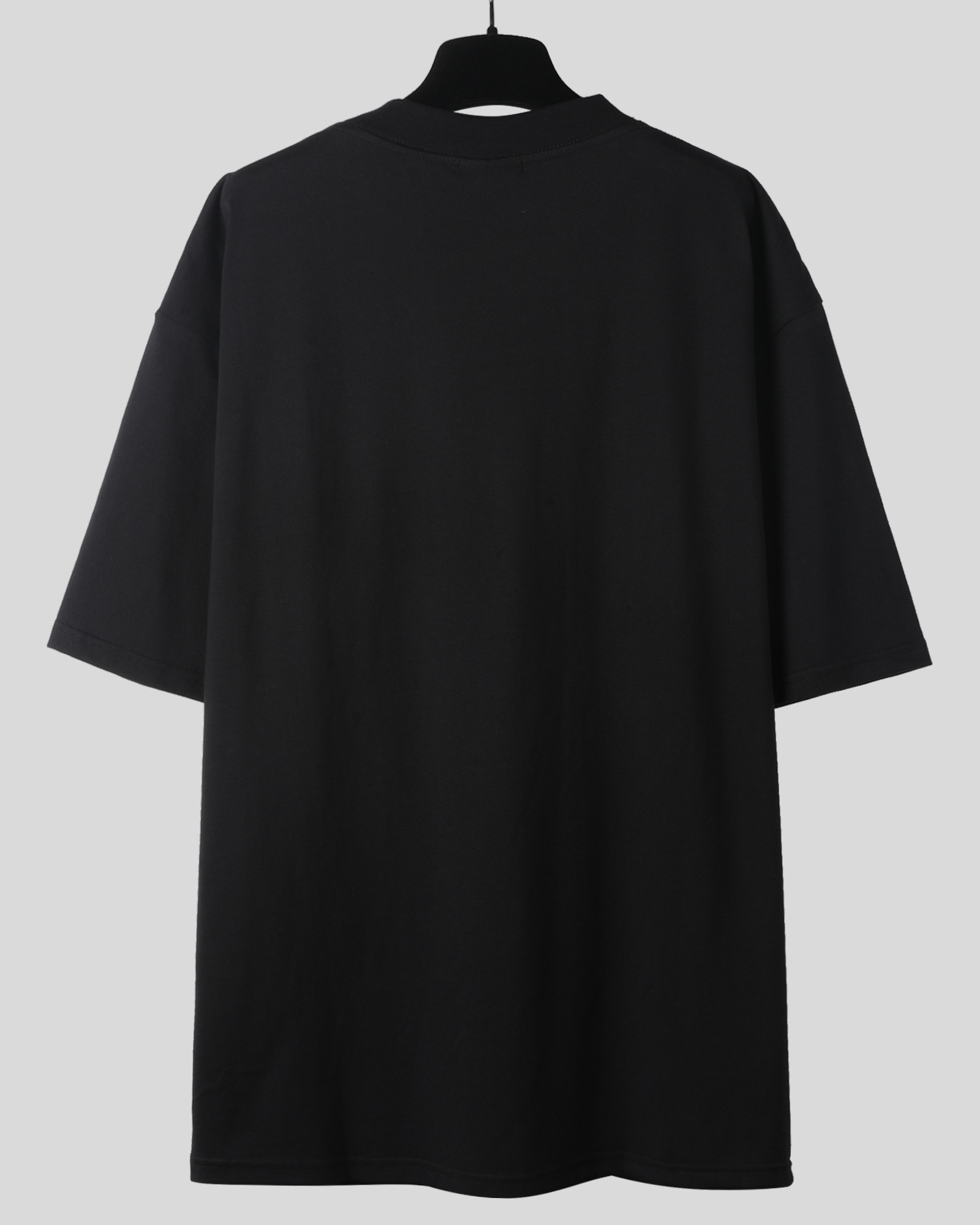 Balenciaga 巴黎世家 520情人节标签  短袖 T恤 圆领 短款 夏季 黑色 白色A5 764235TSVK31083