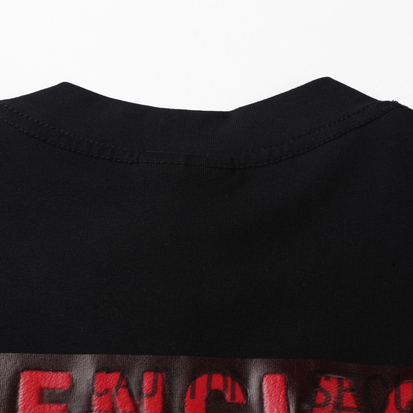 Balenciaga 巴黎世家 美纹纸胶带 印花短袖 T恤 圆领 短款 夏季 黑色A5 764235TSVG28737