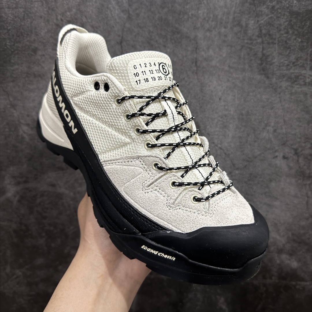 SALOMONMM6 ALP 萨洛蒙  低筒 减震防滑 户外 跑步鞋 运动鞋 登山 男鞋 女鞋  波鞋（版型偏小一码）黑白