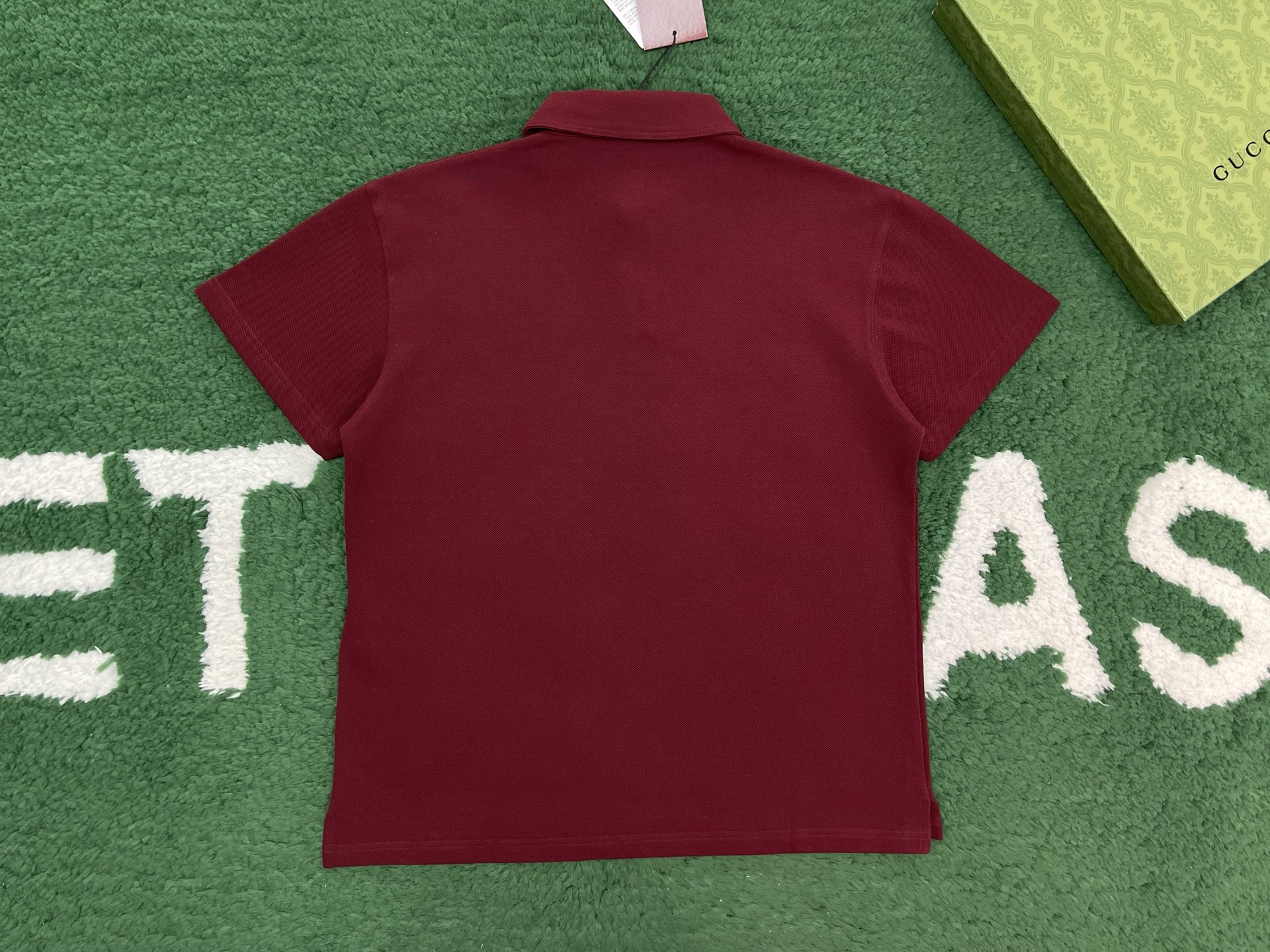 GUCCI 古驰 棉质 POLO衫 T恤  夏季 短袖 男款 红色A2 806255-XJG14-6317