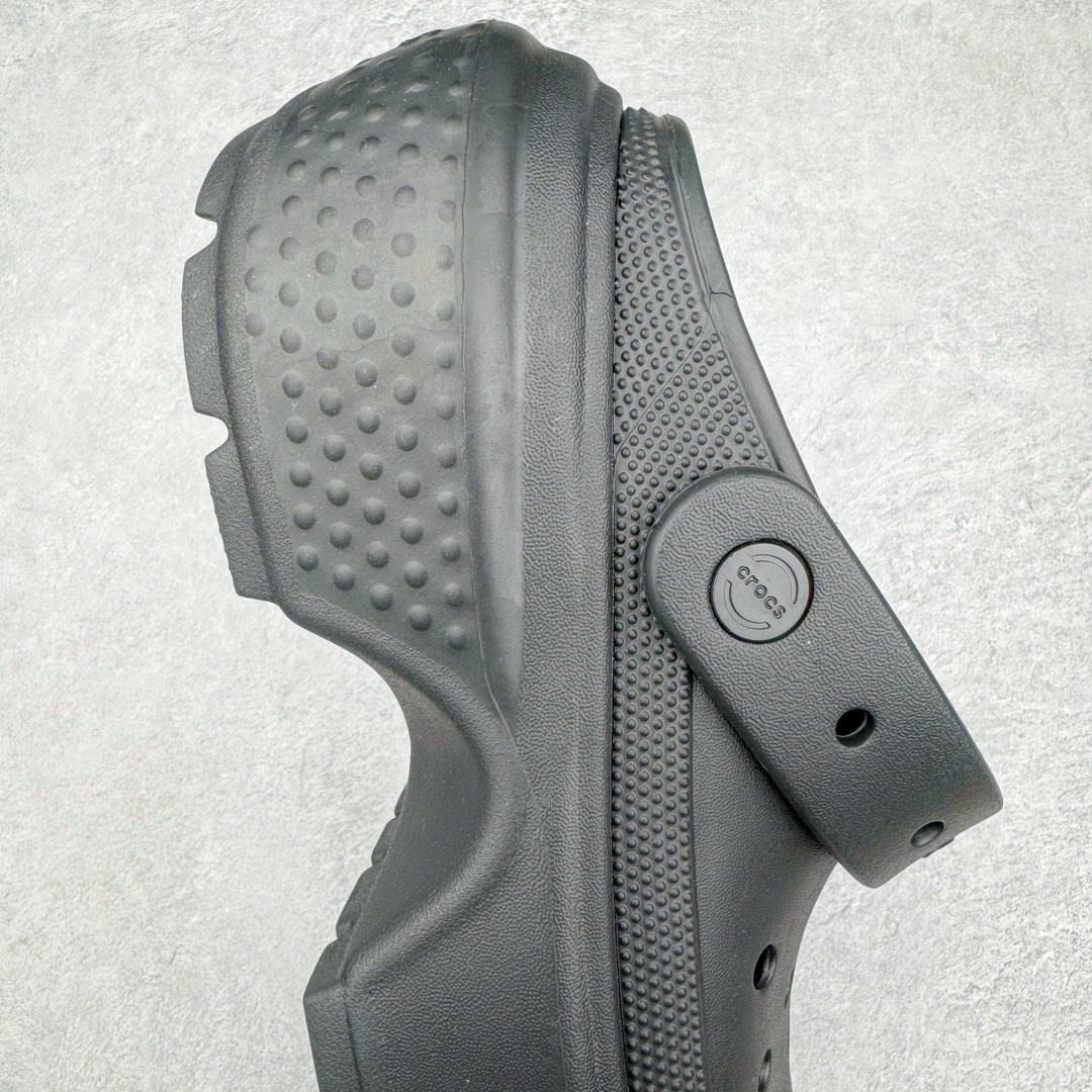 Crocs 卡骆驰 雪屋 EVA 通勤 凉鞋 室内外 拖鞋 沙滩鞋  洞洞鞋 女鞋 5.5CM 黑色 209347-001