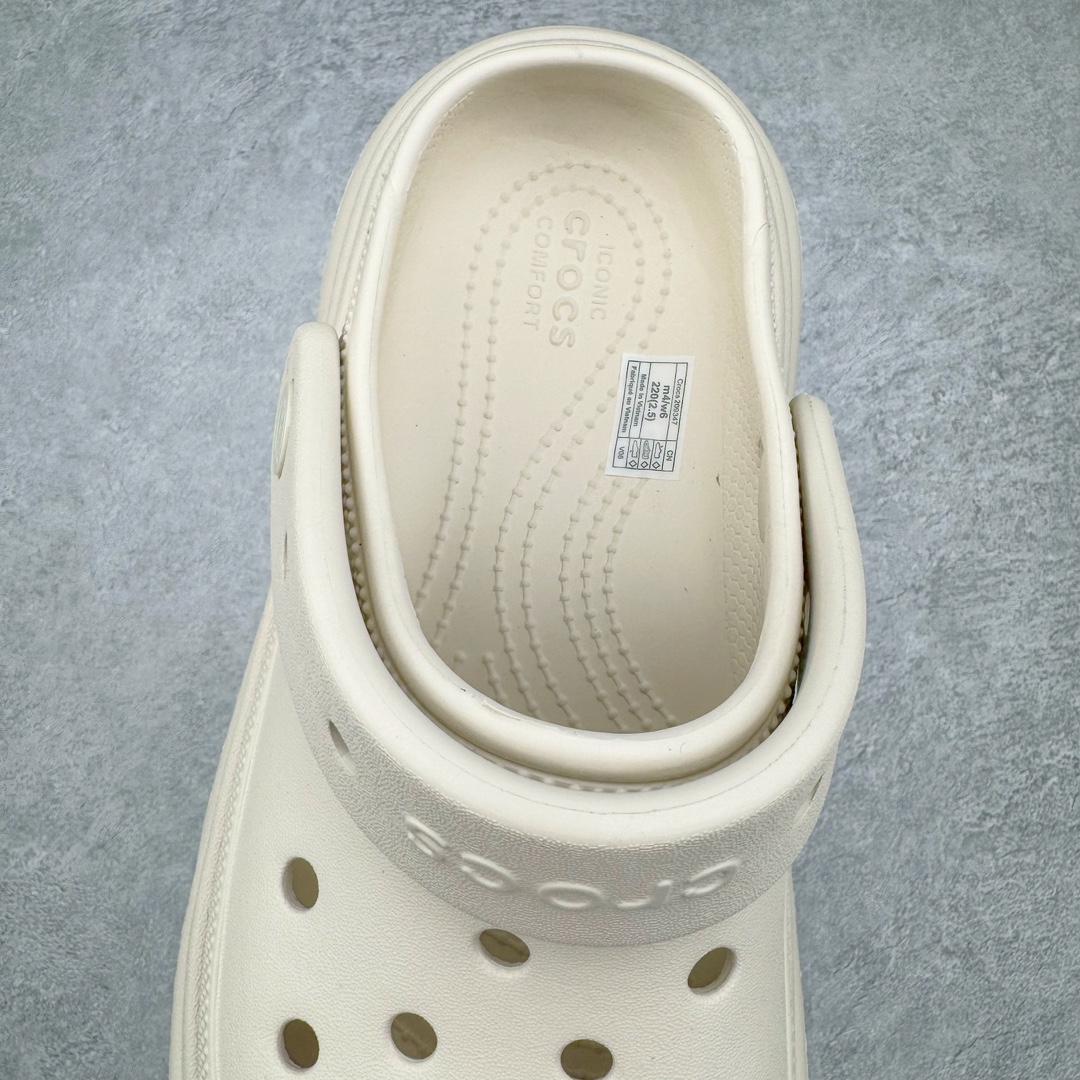 Crocs 卡骆驰 雪屋 EVA 通勤 凉鞋 室内外 拖鞋 沙滩鞋  洞洞鞋 女鞋 5.5CM 米色
