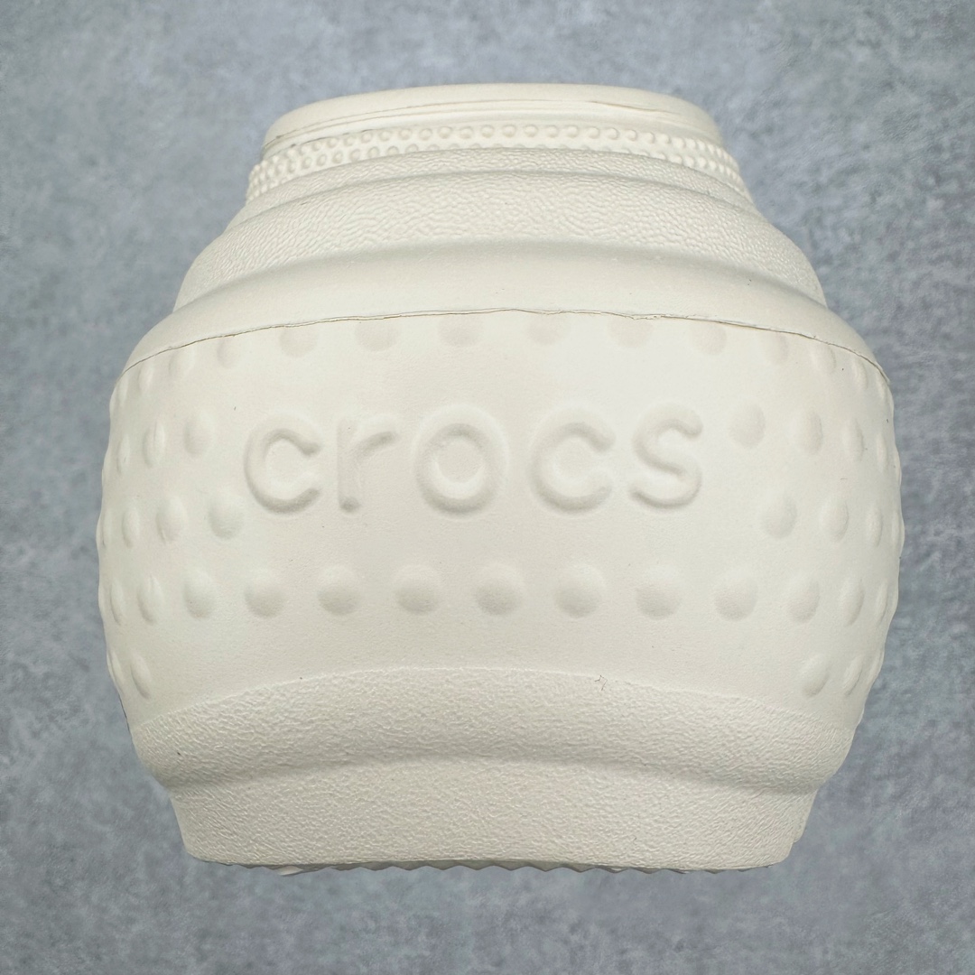 Crocs 卡骆驰 雪屋 EVA 通勤 凉鞋 室内外 拖鞋 沙滩鞋  洞洞鞋 女鞋 5.5CM 米色