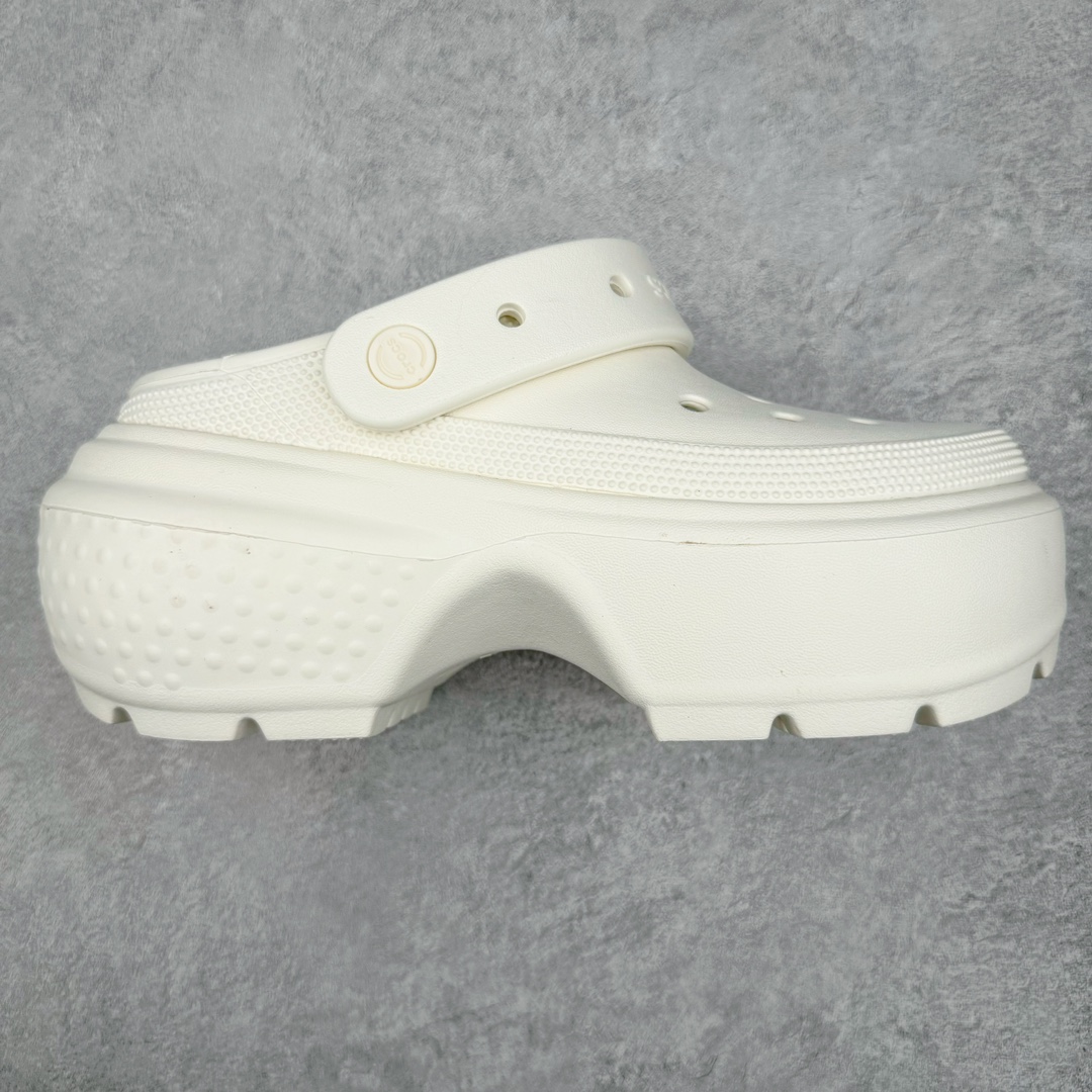 Crocs 卡骆驰 雪屋 EVA 通勤 凉鞋 室内外 拖鞋 沙滩鞋  洞洞鞋 女鞋 5.5CM 粉笔色 209347-0WV