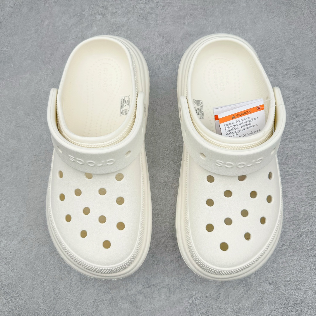 Crocs 卡骆驰 雪屋 EVA 通勤 凉鞋 室内外 拖鞋 沙滩鞋  洞洞鞋 女鞋 5.5CM 粉笔色 209347-0WV