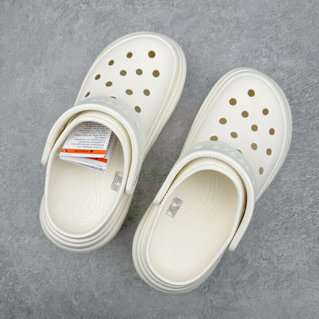 Crocs 卡骆驰 雪屋 EVA 通勤 凉鞋 室内外 拖鞋 沙滩鞋  洞洞鞋 女鞋 5.5CM 粉笔色 209347-0WV