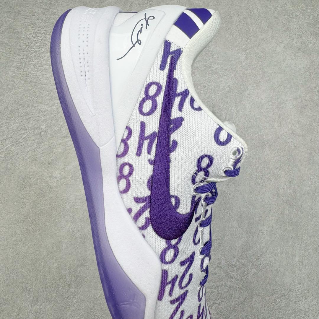  滅世/MAX Kobe8 Ⅷ System 科比8 低筒 React鞋墊 籃球鞋 實戰鞋 球鞋 男鞋 数字 紫色 FQ3549-100