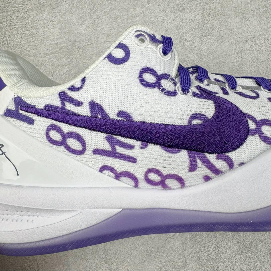  滅世/MAX Kobe8 Ⅷ System 科比8 低筒 React鞋墊 籃球鞋 實戰鞋 球鞋 男鞋 数字 紫色 FQ3549-100