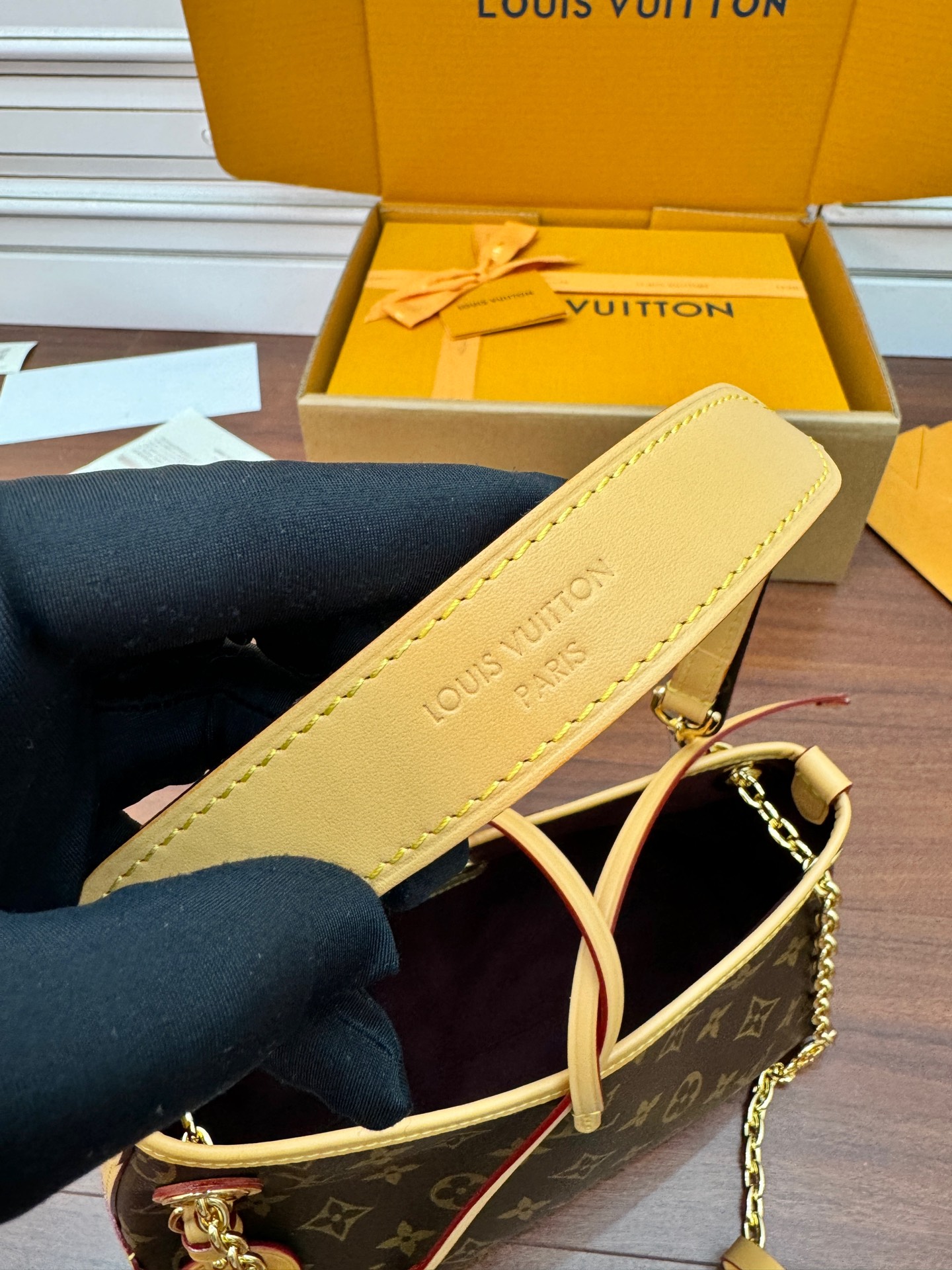 特級芯片 LOUIS VUITTON Carryall BB LV 路易威登  牛皮革 斜挎包 单肩包 双肩包 水桶 手提包 老花棕色 M13014