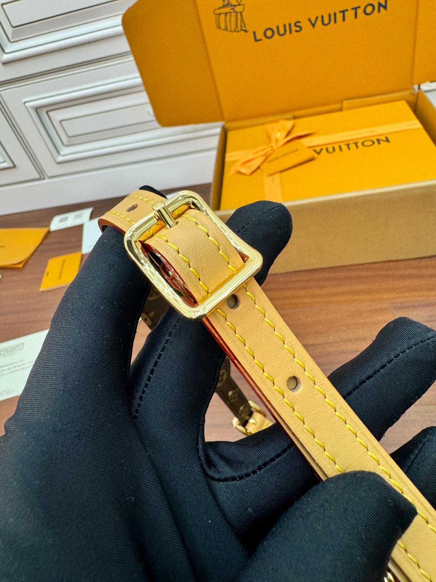 特級芯片 LOUIS VUITTON Carryall BB LV 路易威登  牛皮革 斜挎包 单肩包 双肩包 水桶 手提包 老花棕色 M13014